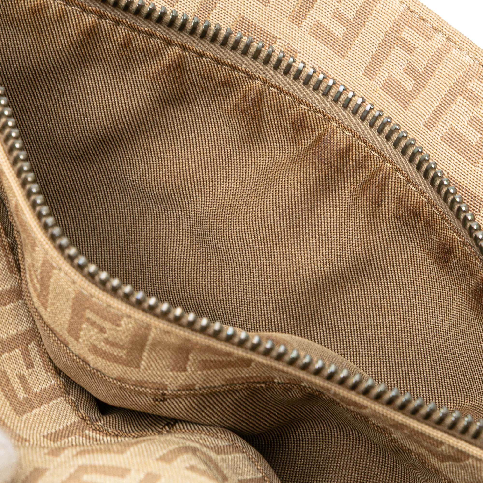 Fendi | Pre-Owned Zucchino Canvas Tote - II | Brown/Light Beige - Image 12