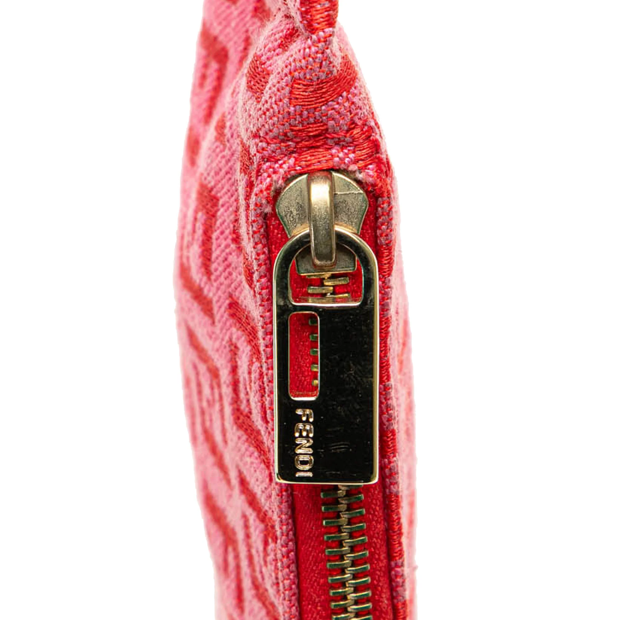 Fendi | Pre-Owned Zucchino Canvas Tote | Pink/Dark Pink - Image 11