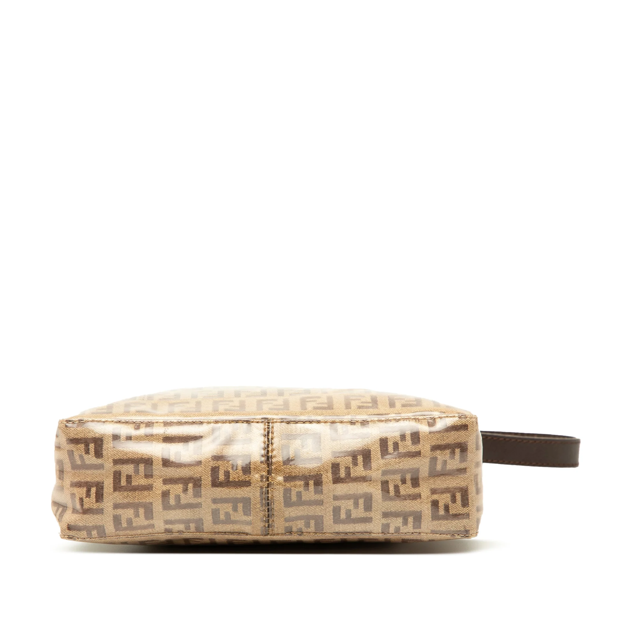 Fendi | Pre-Owned Zucchino Crystal Handbag | Brown/Light Brown - Image 3