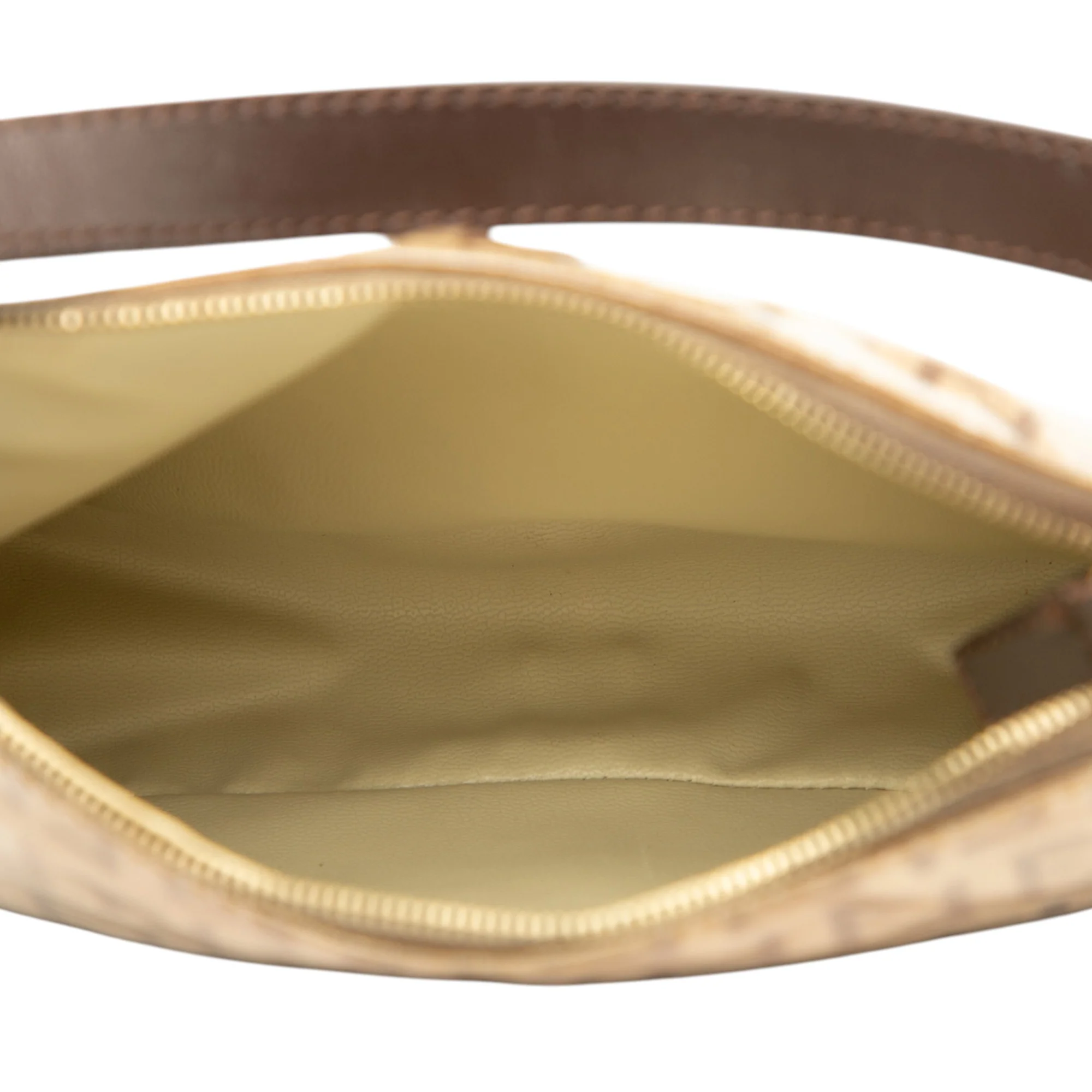 Fendi | Pre-Owned Zucchino Crystal Handbag | Brown/Light Brown - Image 4