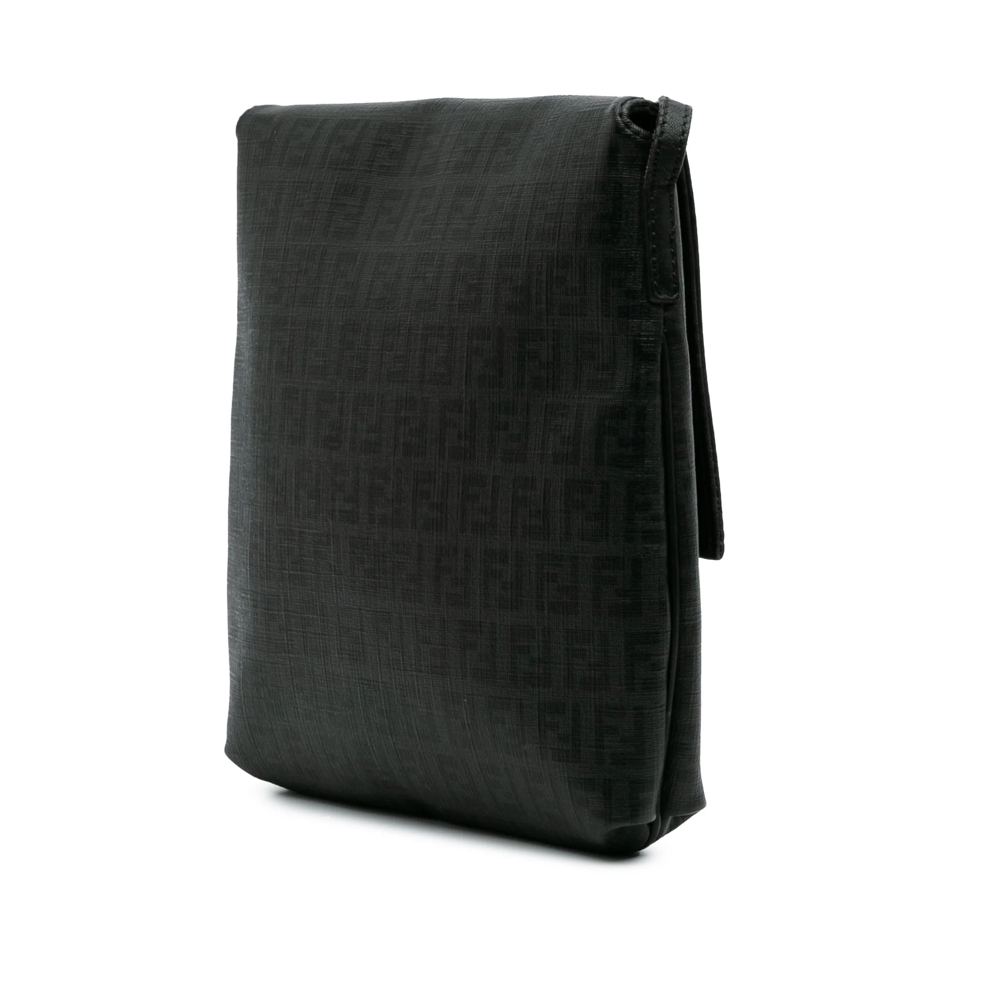 Fendi | Pre-Owned Zucchino Spalmati Crossbody | Black - Image 3