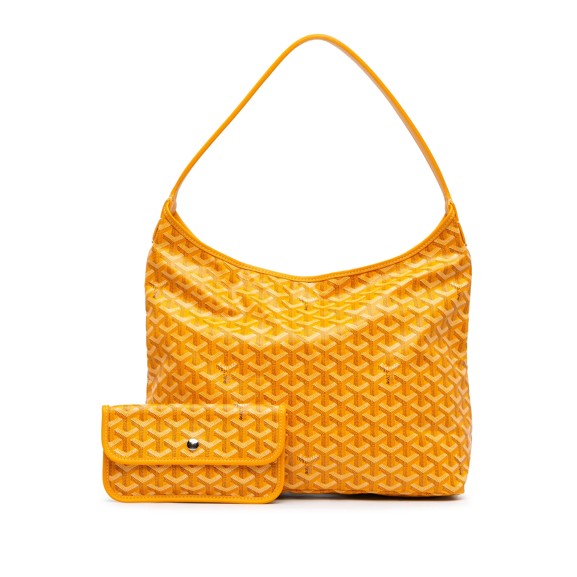 Goyard | Pre-Owned Goyardine Boheme Hobo - I | Yellow - Image 9