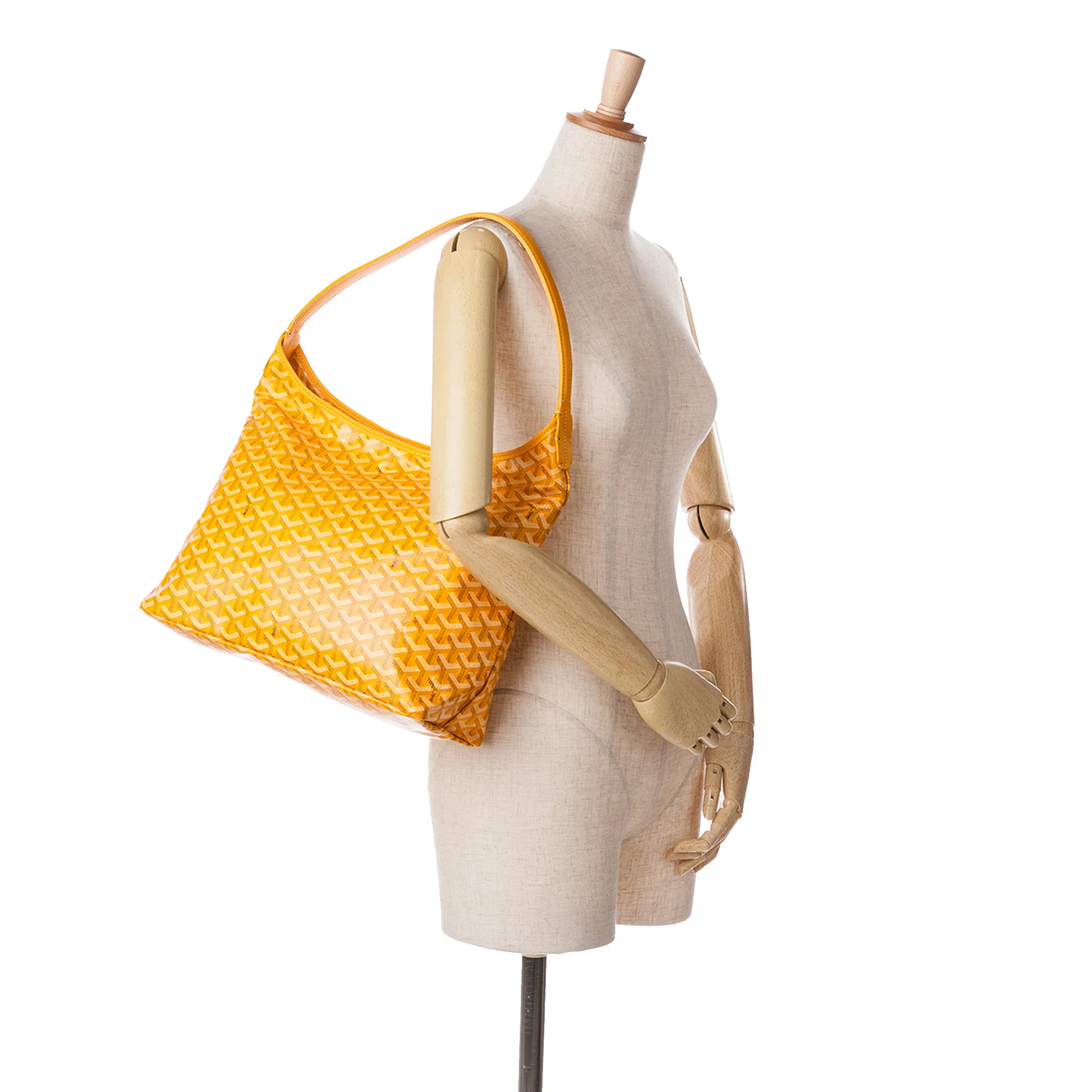 Goyard | Pre-Owned Goyardine Boheme Hobo - II | Yellow - Image 7