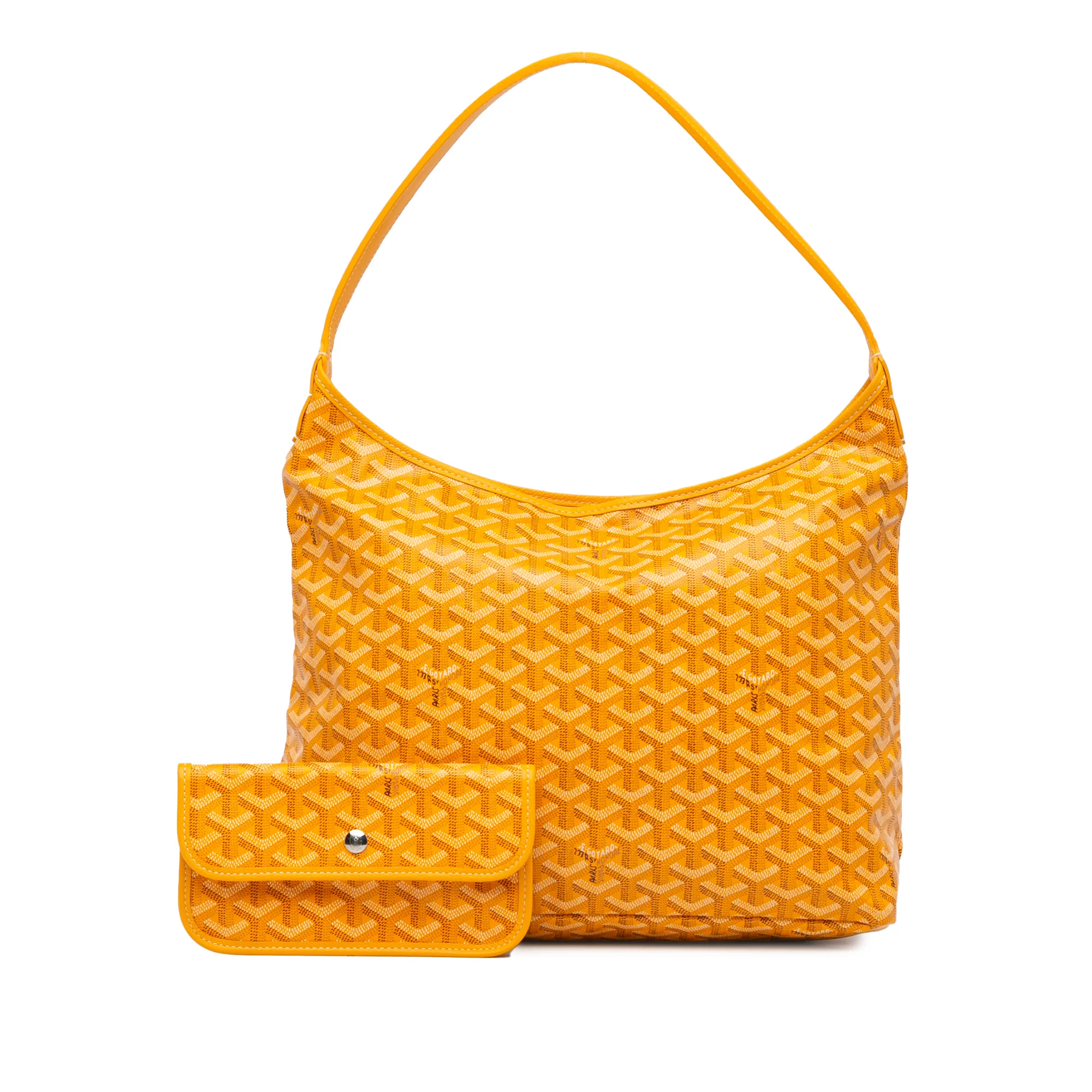 Goyard | Pre-Owned Goyardine Boheme Hobo - III | Yellow - Image 10