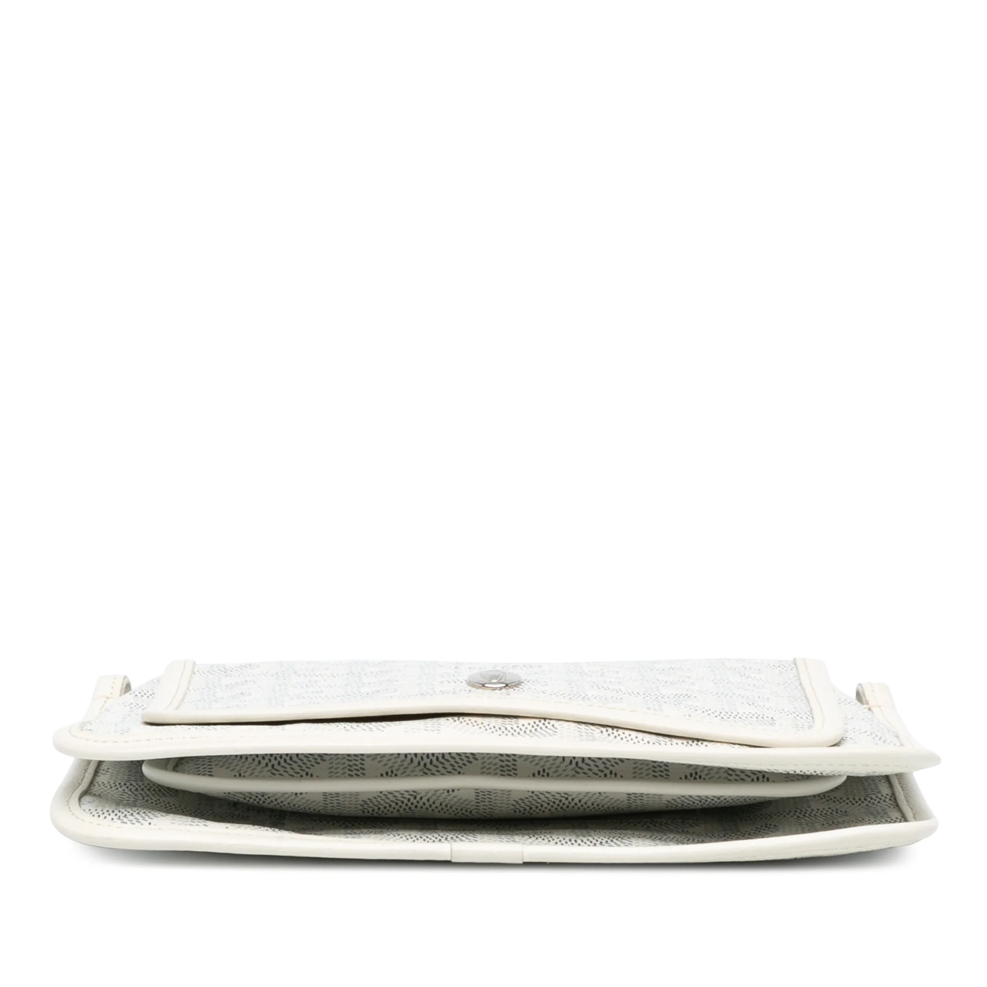 Goyard | Pre-Owned Goyardine Plumet Pocket Wallet - II | White - Image 3