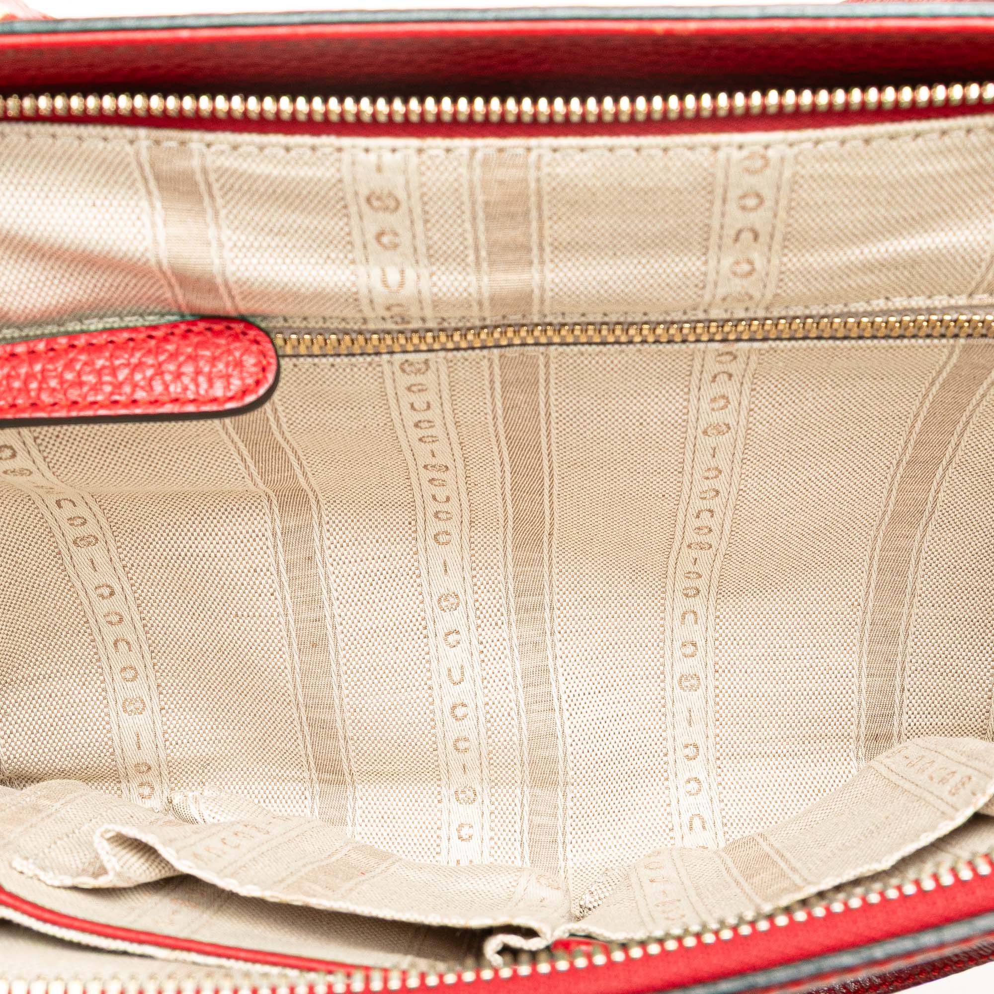 Gucci | Pre-Owned Calfskin Swing Top Handle Satchel | Red - Image 10