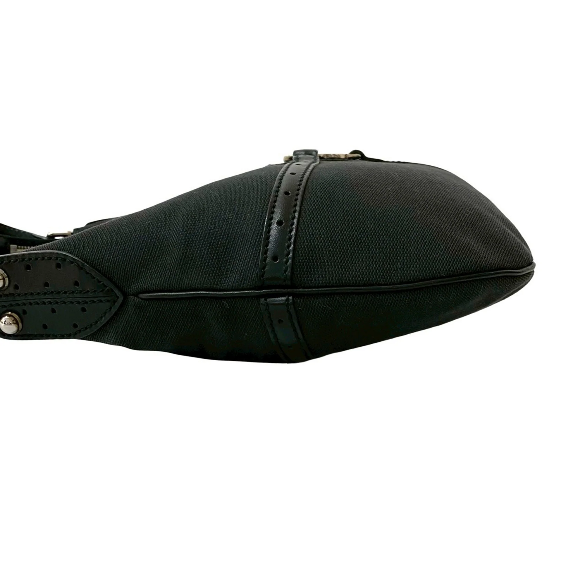 Gucci | Pre-Owned Canvas Reins Hobo | Black - Image 8