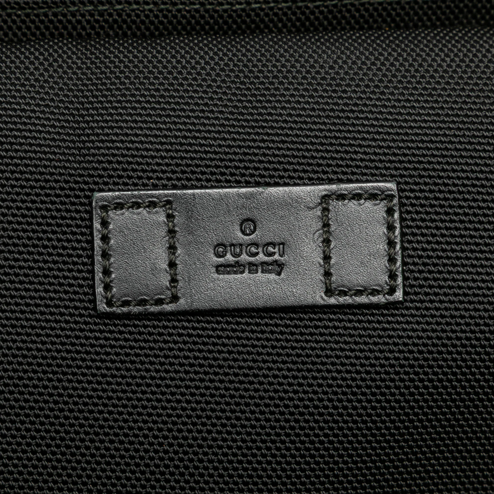 Gucci | Pre-Owned Canvas Techno Web Belt Bag | Black - Image 8
