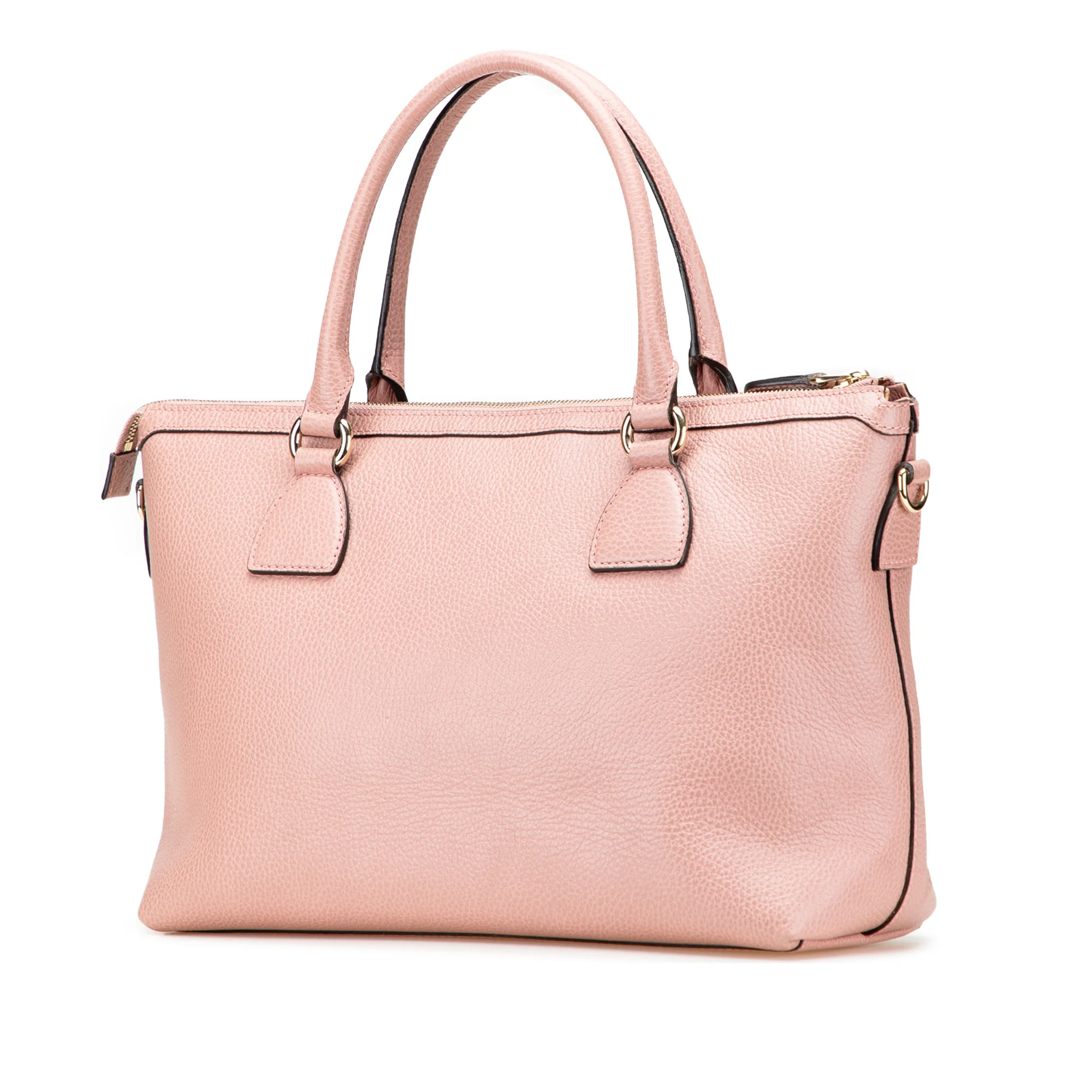 Gucci | Pre-Owned Dollar Calfskin GG Charm Satchel - I | Pink - Image 4