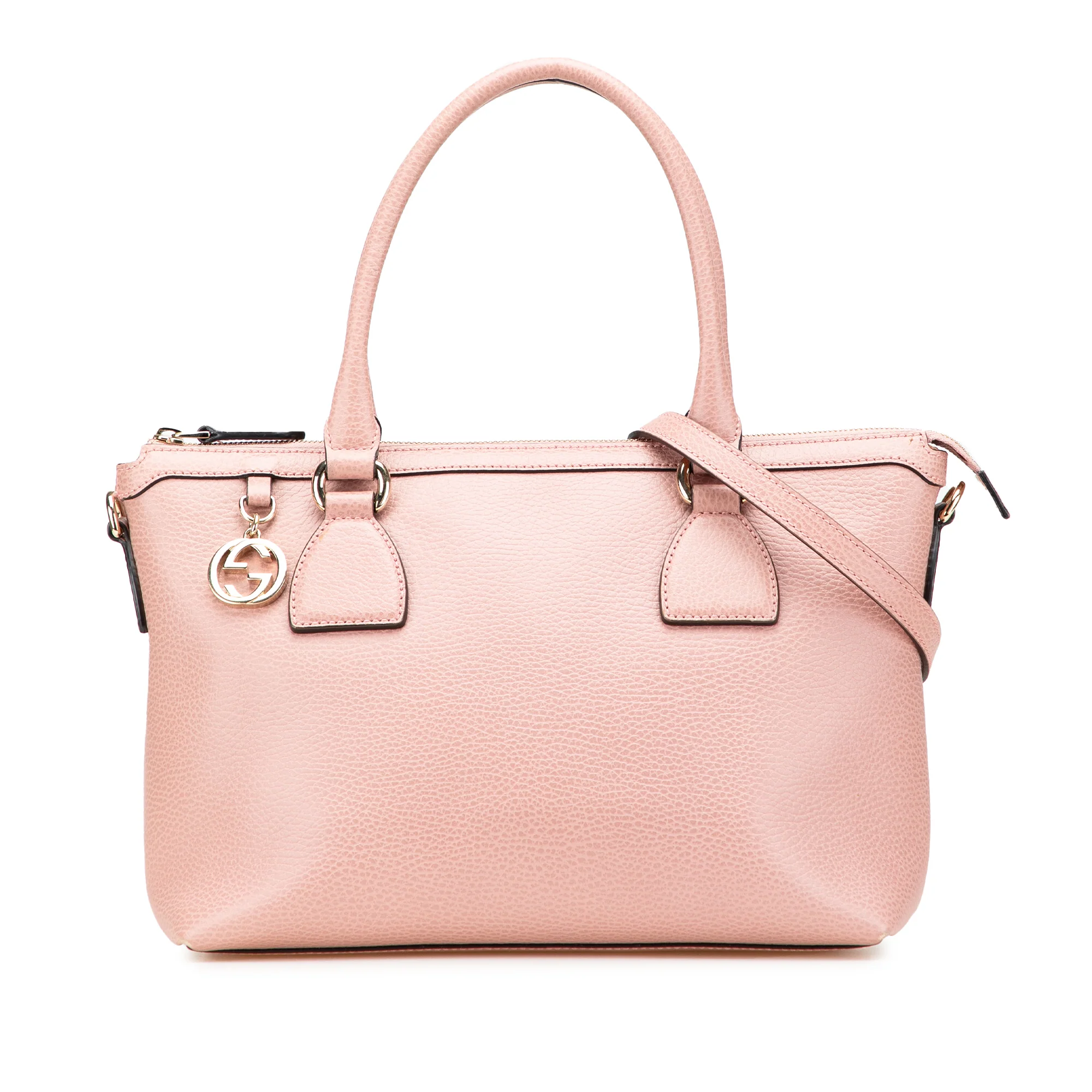 Gucci | Pre-Owned Dollar Calfskin GG Charm Satchel - II | Pink