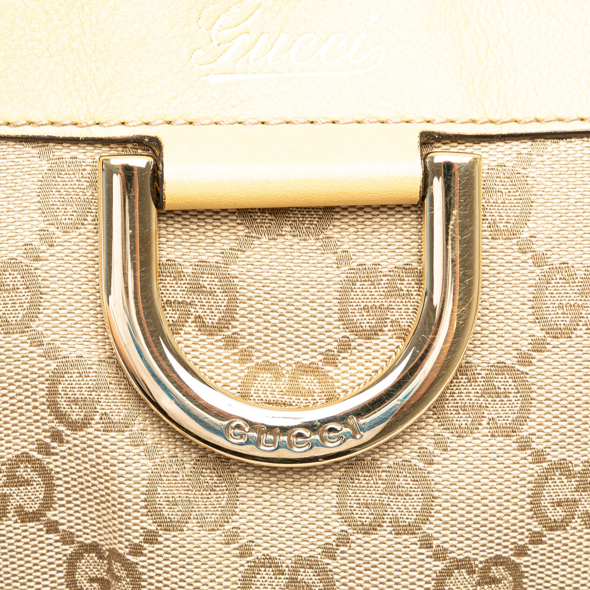 Gucci | Pre-Owned GG Canvas Abbey D Ring Crossbody | Beige - Image 11