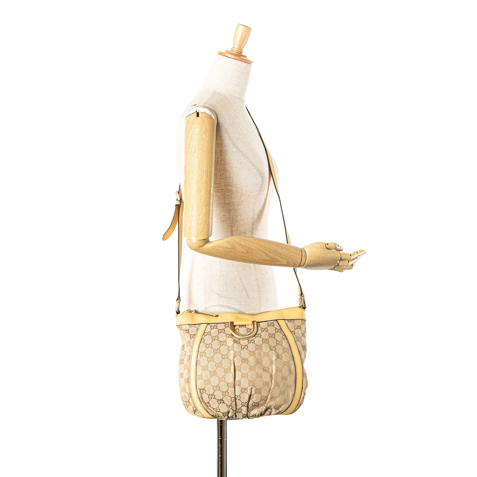 Gucci | Pre-Owned GG Canvas Abbey D Ring Crossbody | Beige - Image 5