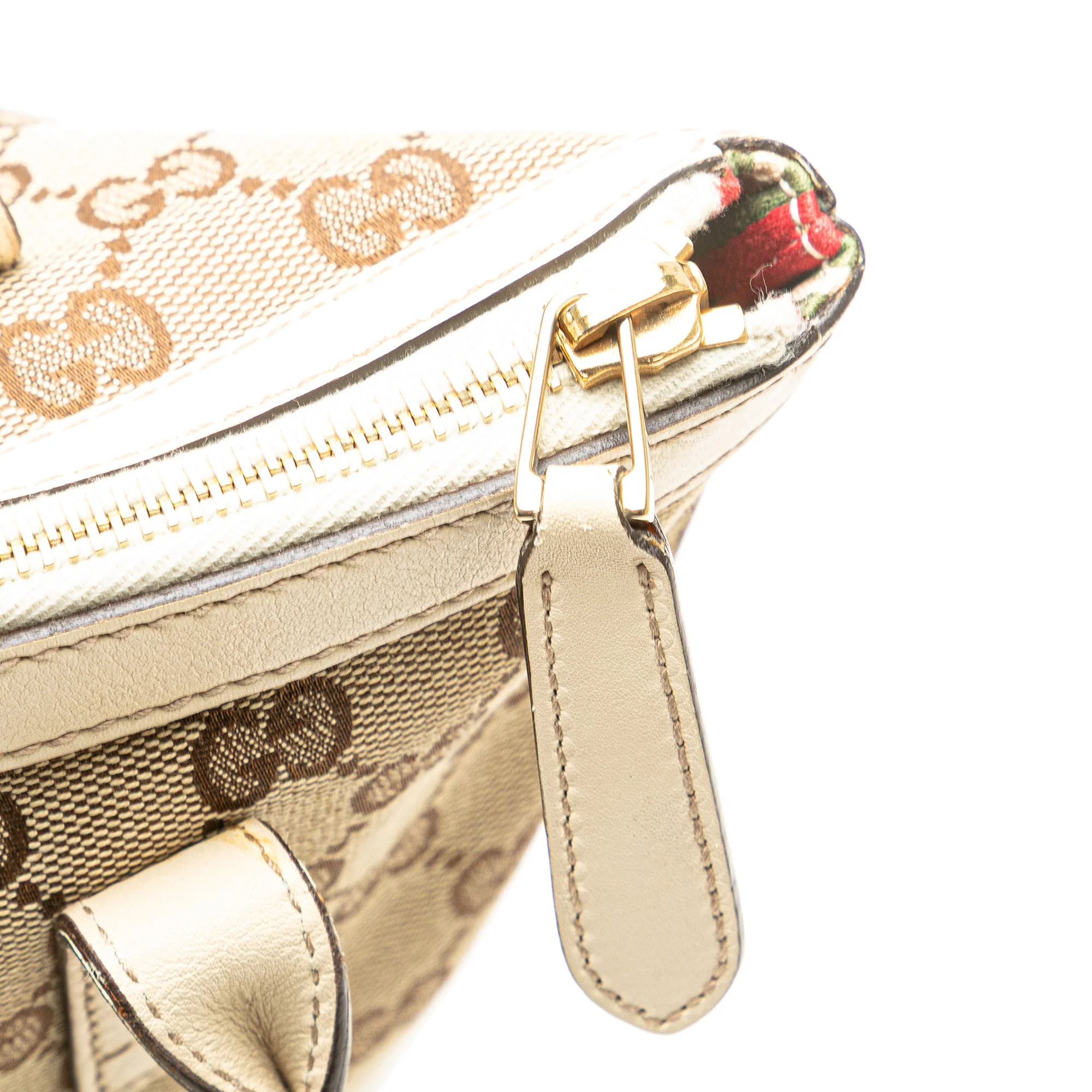 Gucci | Pre-Owned GG Canvas Britt Tote | Beige - Image 12