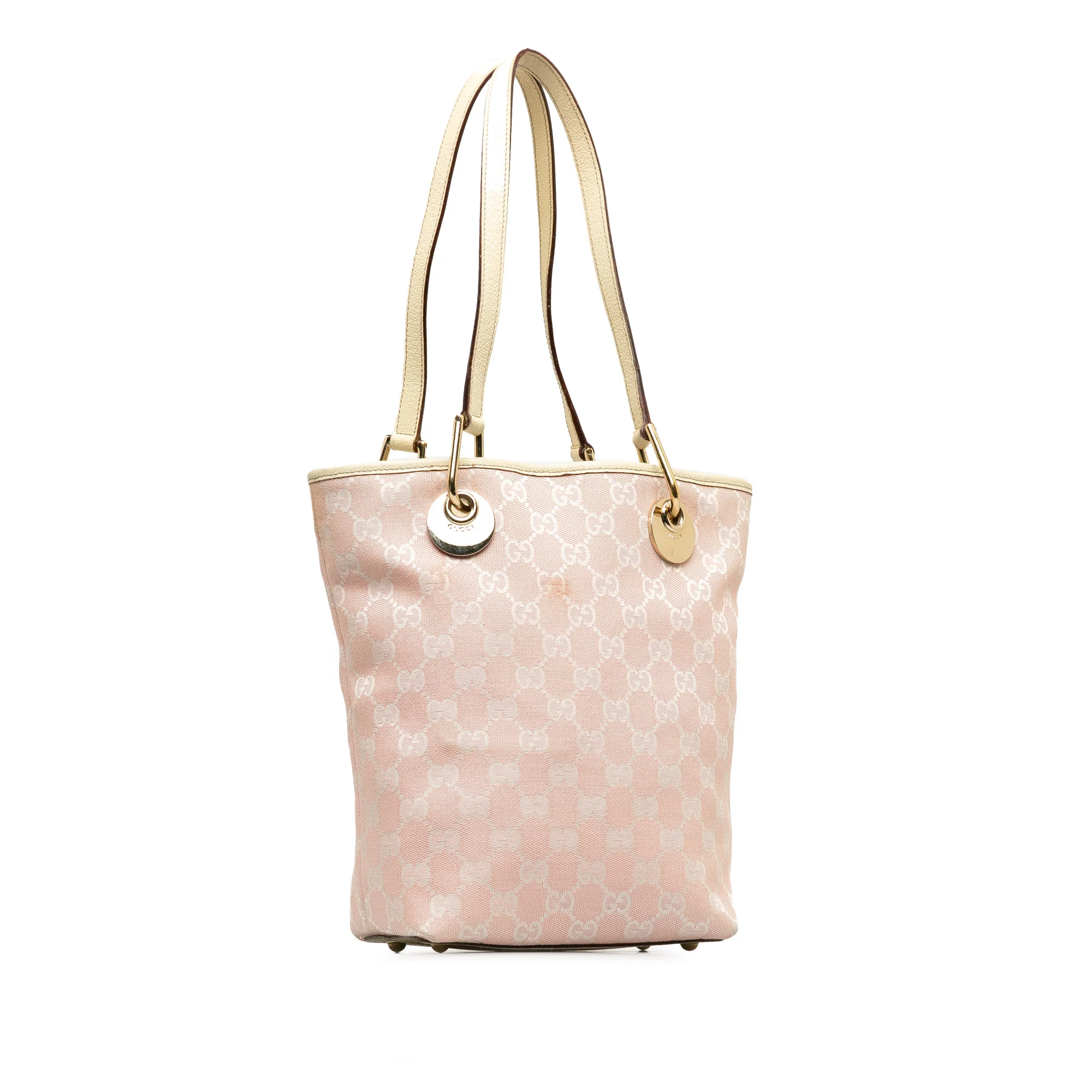 Gucci | Pre-Owned GG Canvas Eclipse Tote | Pink/Light Pink - Image 12