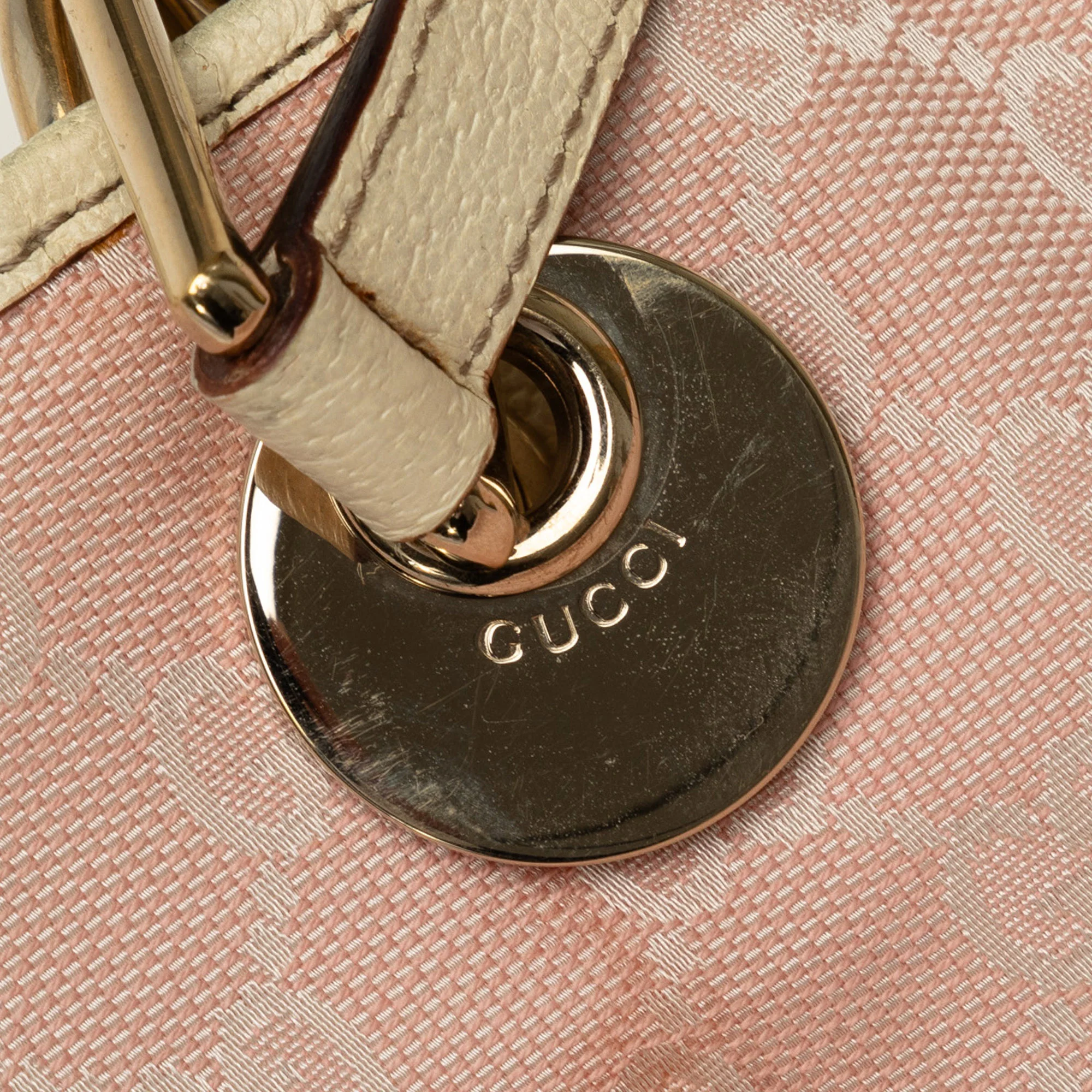 Gucci | Pre-Owned GG Canvas Eclipse Tote | Pink/Light Pink - Image 22