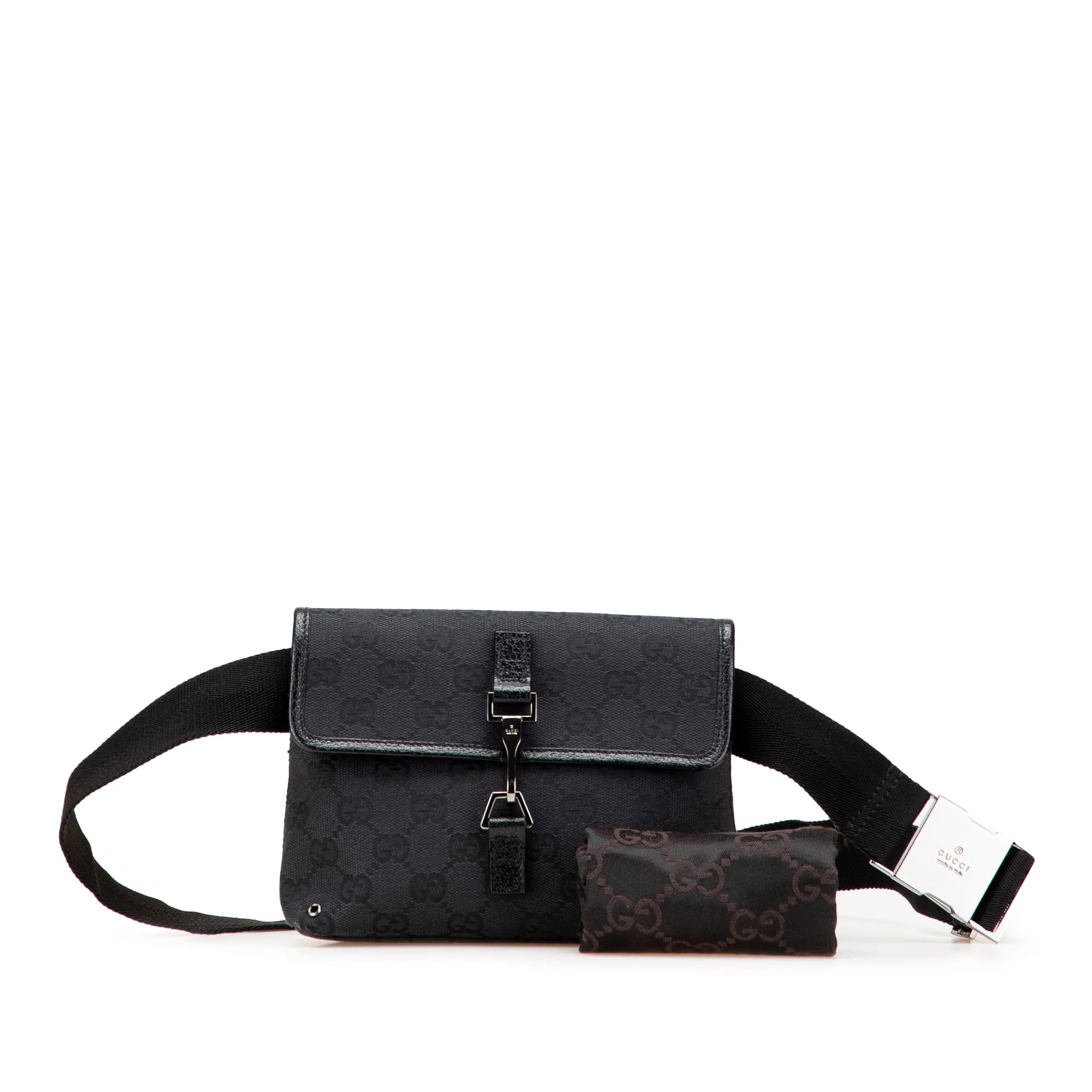 Gucci | Pre-Owned GG Canvas Jackie Belt Bag | Black - Image 5