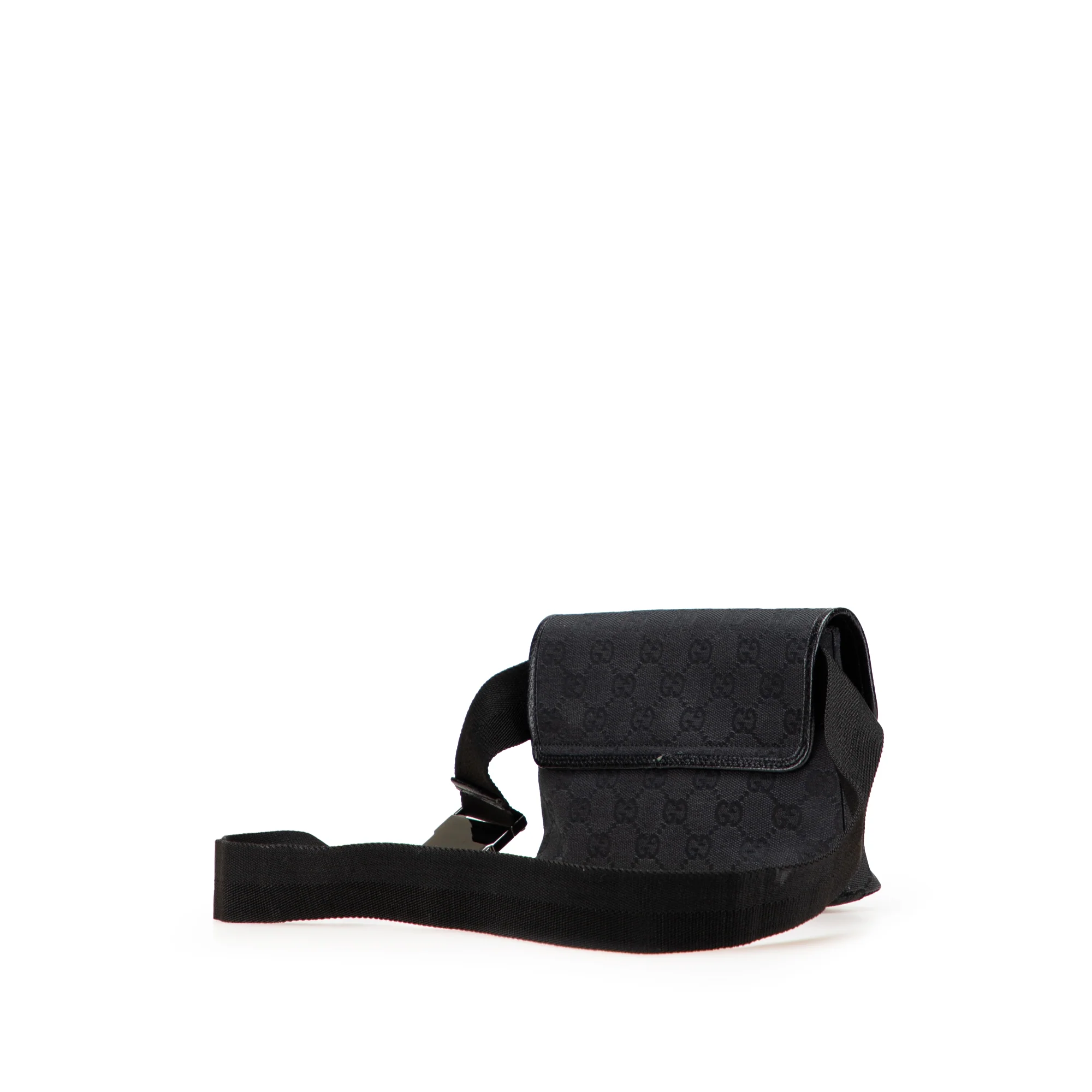 Gucci | Pre-Owned GG Canvas Jackie Belt Bag | Black - Image 6