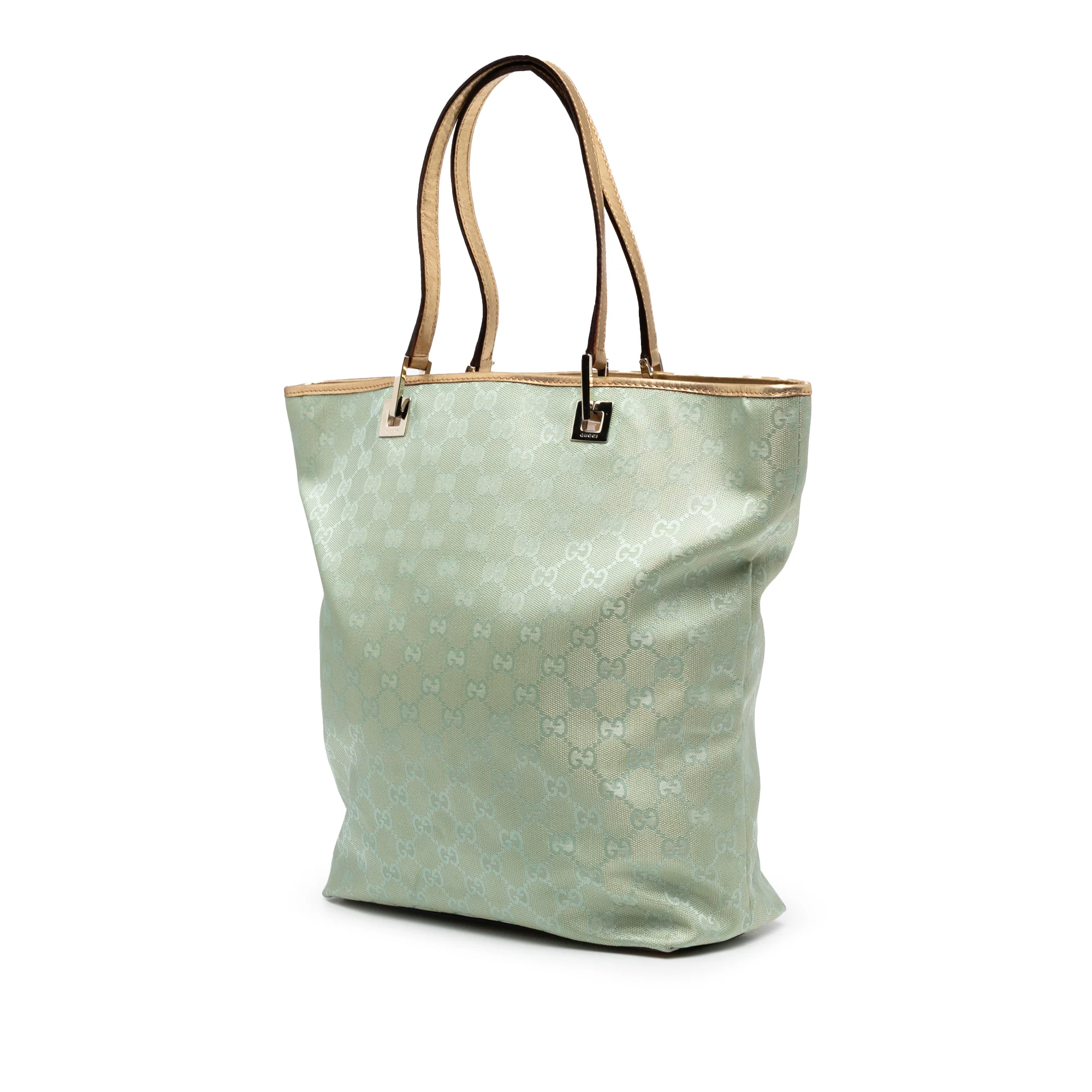 Gucci | Pre-Owned GG Canvas Tote | Green/Mint - Image 2