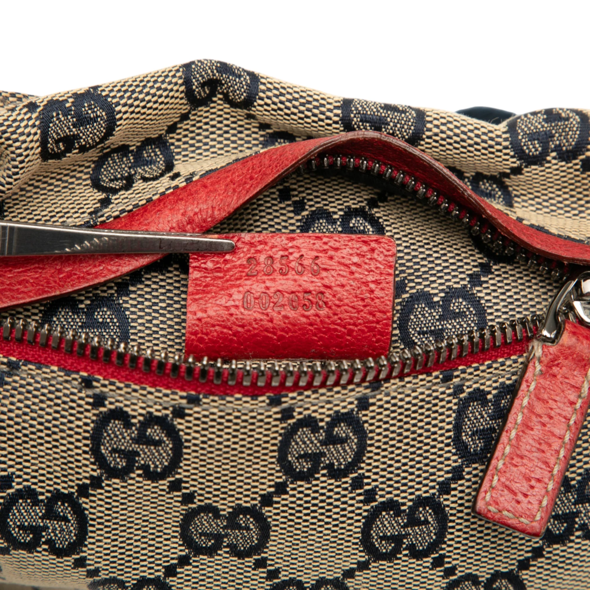 Gucci | Pre-Owned GG Canvas Web Double Pocket Belt Bag | Beige - Image 6