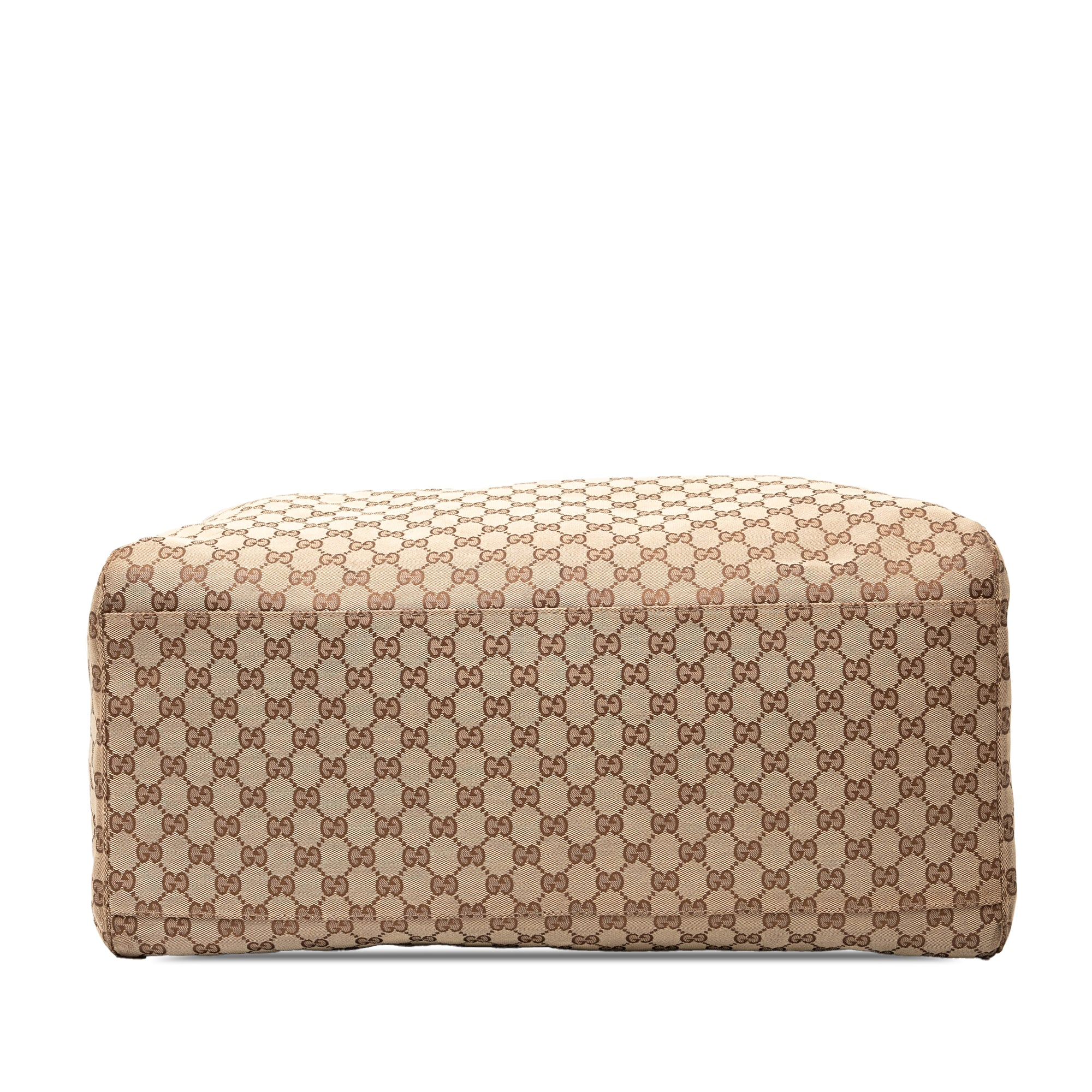 Gucci | Pre-Owned GG Canvas Web Travel Bag | Beige - Image 3