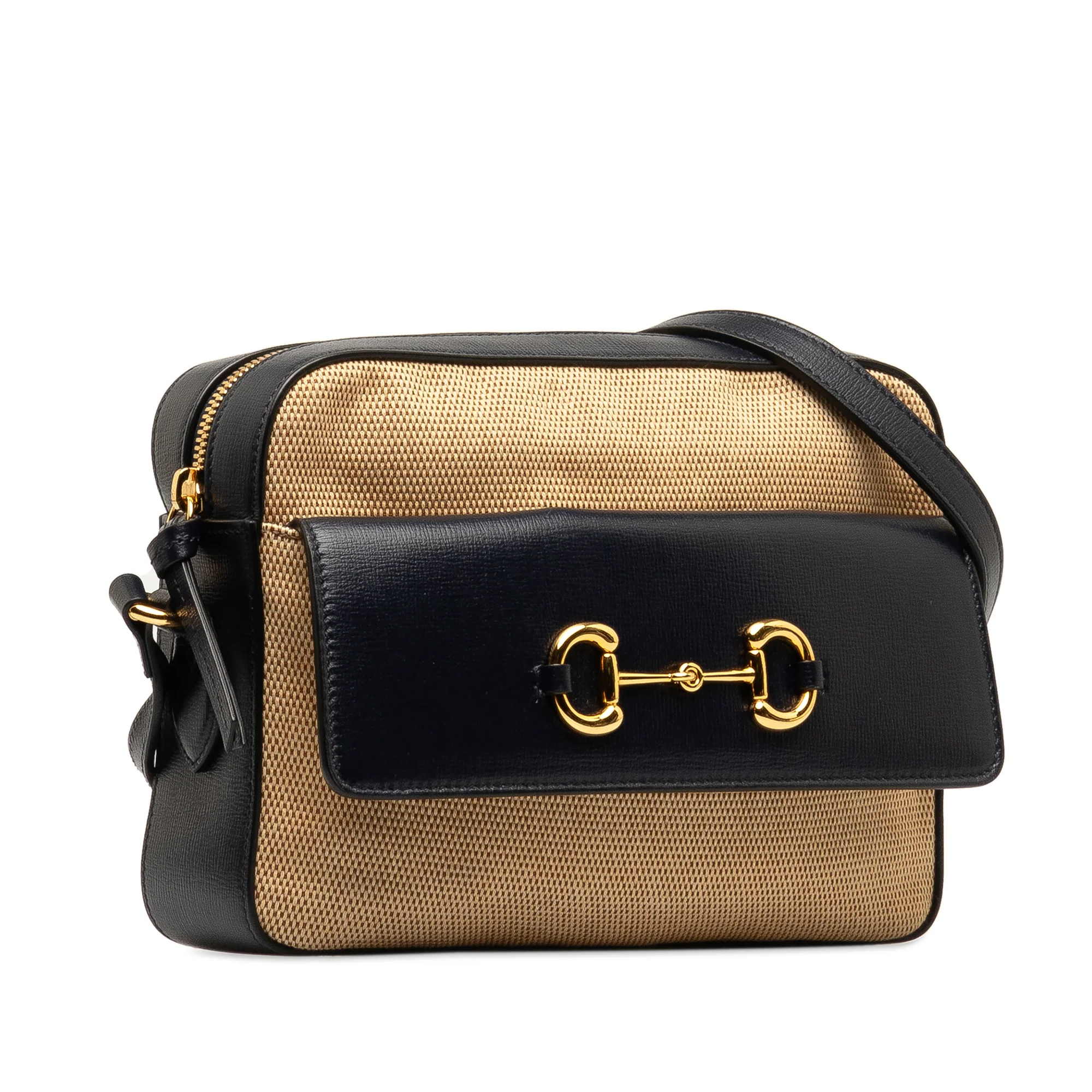 Gucci | Pre-Owned Horsebit 1955 Flap Pocket Camera Bag | Beige - Image 5