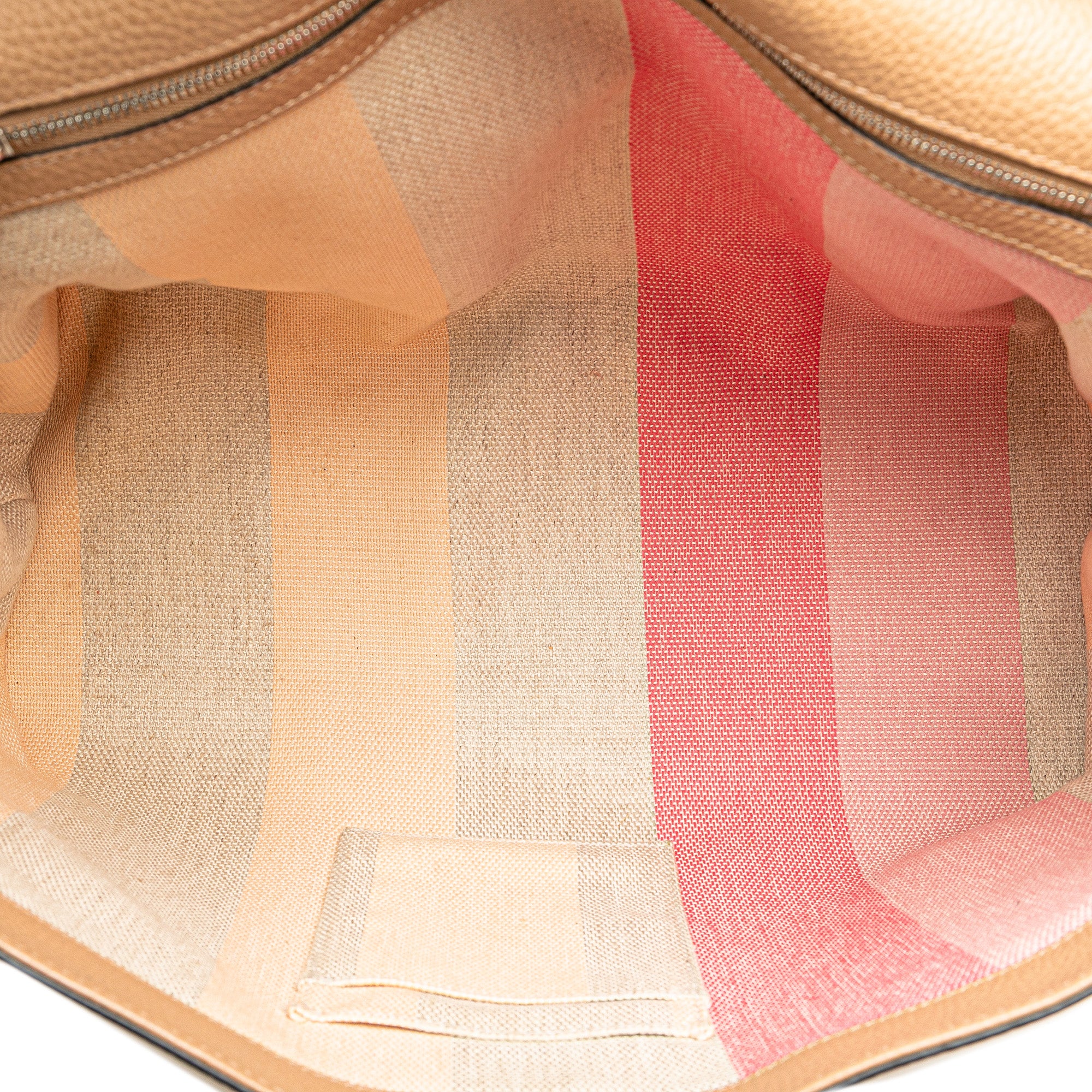 Gucci | Pre-Owned Large Leather Bamboo Daily Satchel | Beige - Image 7