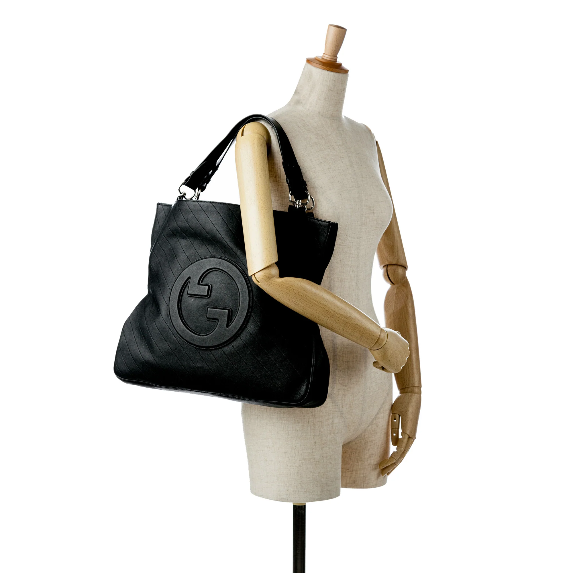 Gucci | Pre-Owned Medium Blondie Satchel | Black - Image 13