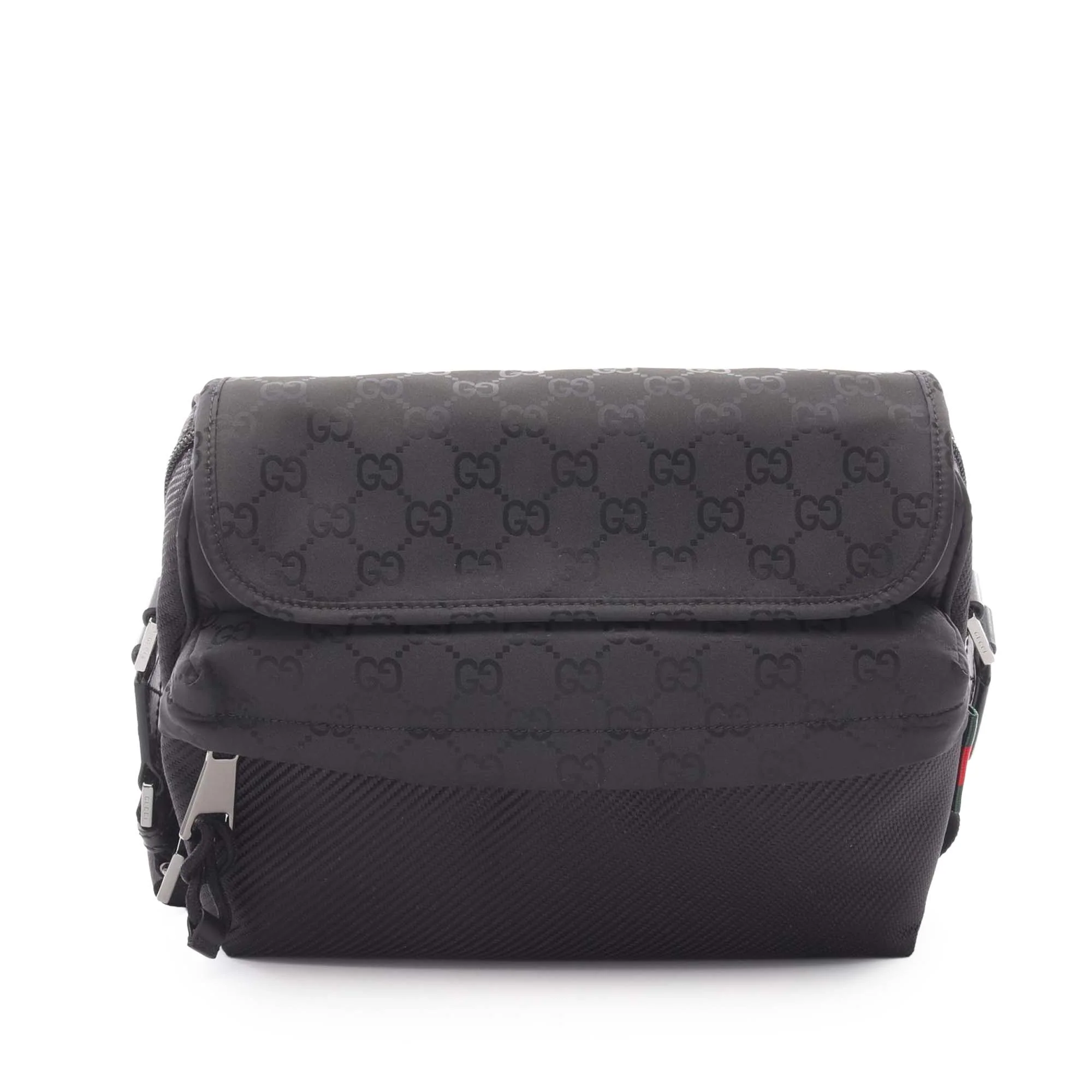 Gucci | Pre-Owned Medium GG Nylon Web Nexus Crossbody | Black