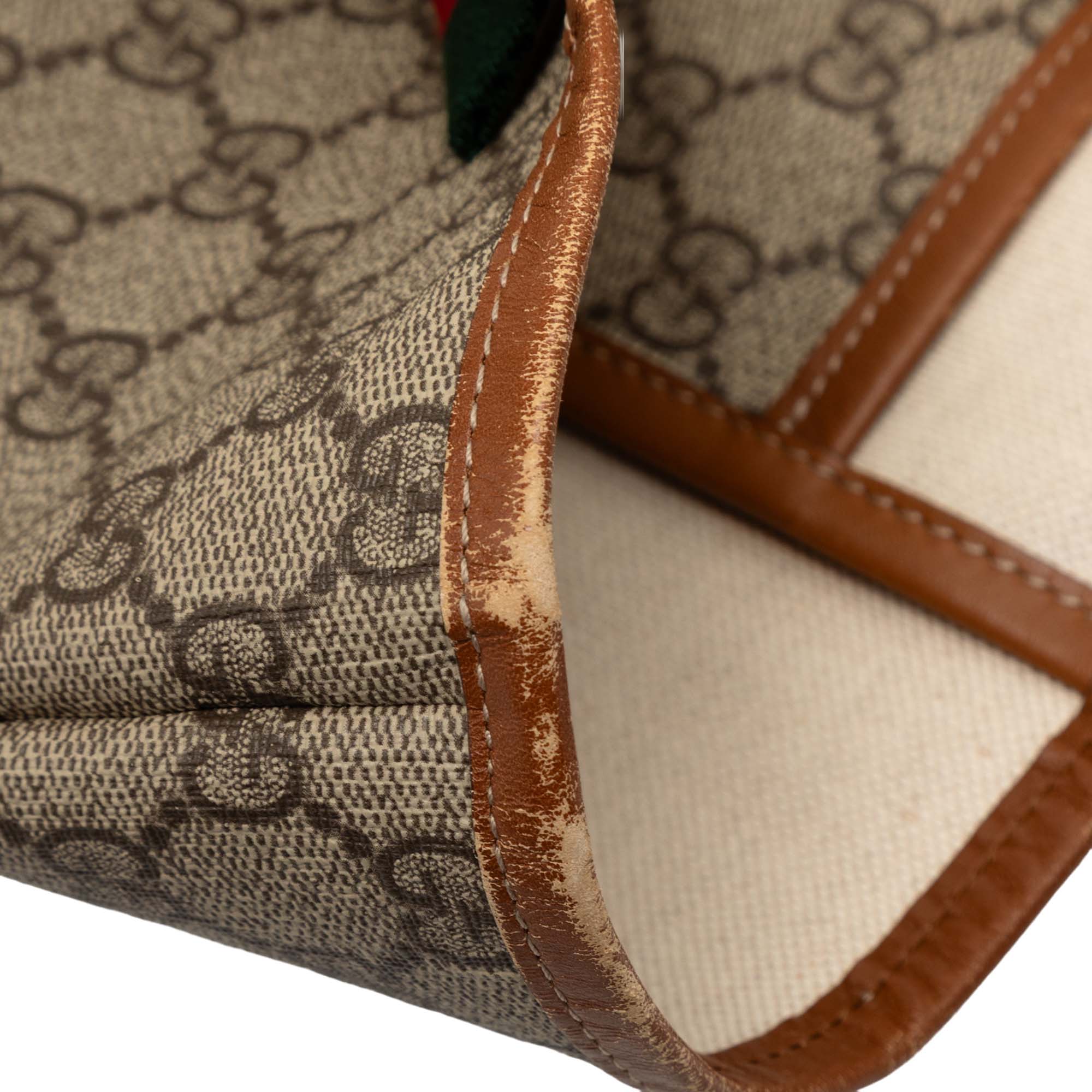 Gucci | Pre-Owned Medium GG Supreme Web Loop Tote | Beige - Image 10