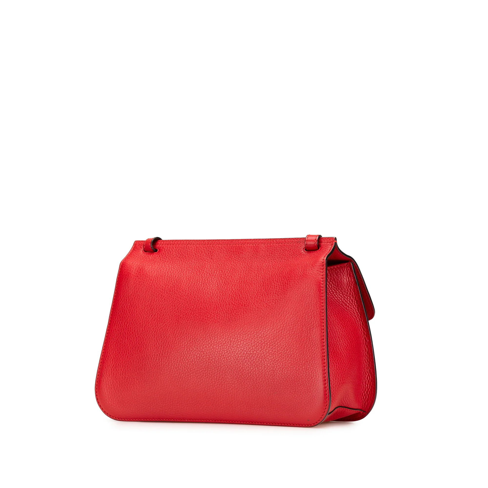 Gucci | Pre-Owned Medium Leather Bamboo Daily Crossbody | Red - Image 7