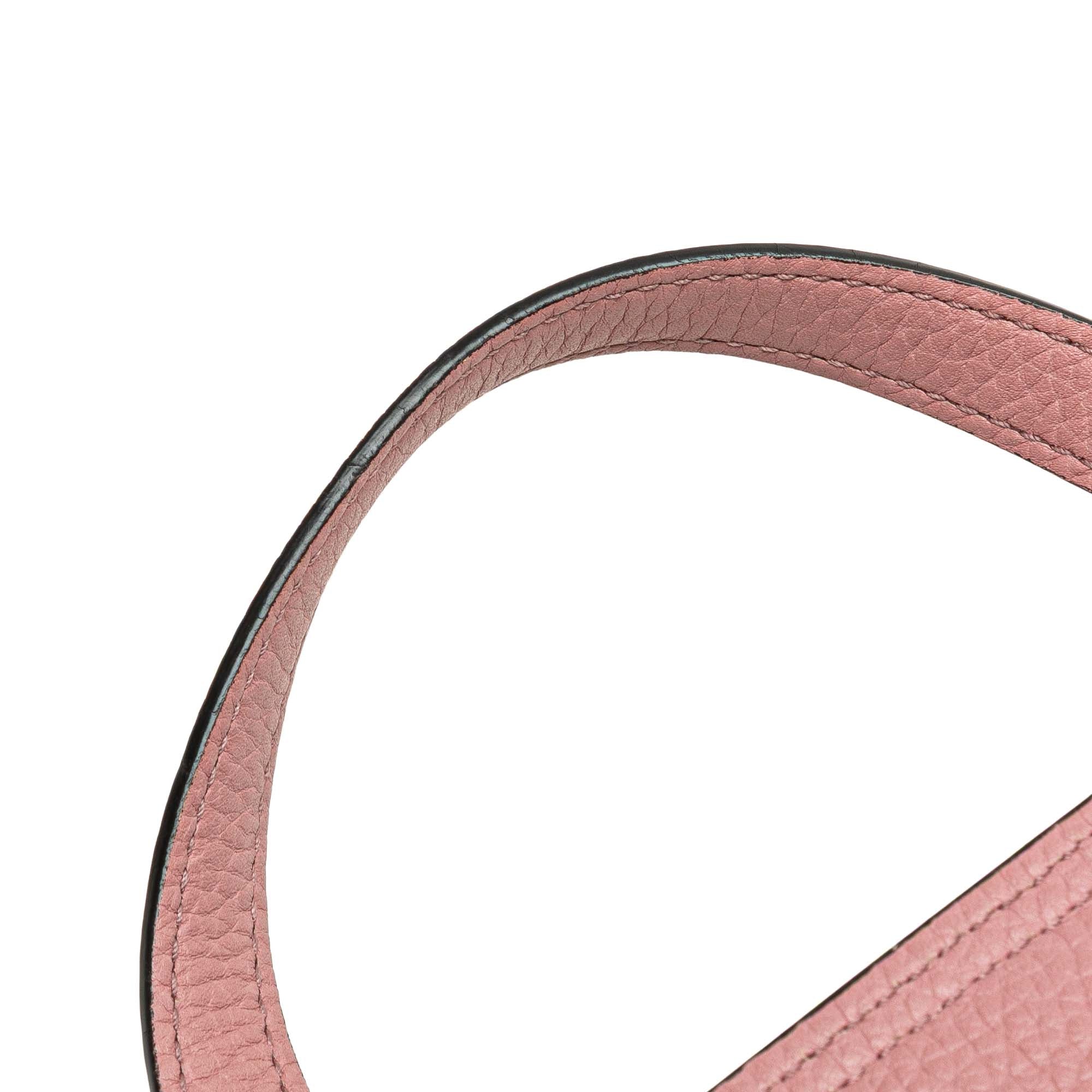 Gucci | Pre-Owned Medium Leather Bamboo Daily Satchel | Pink - Image 11
