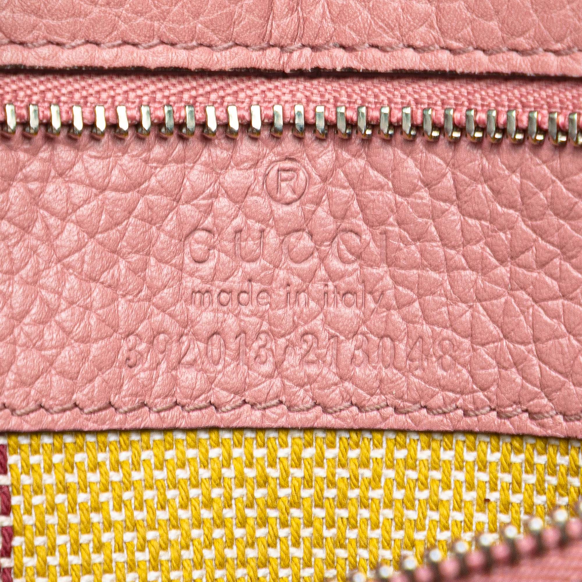 Gucci | Pre-Owned Medium Leather Bamboo Daily Satchel | Pink - Image 7