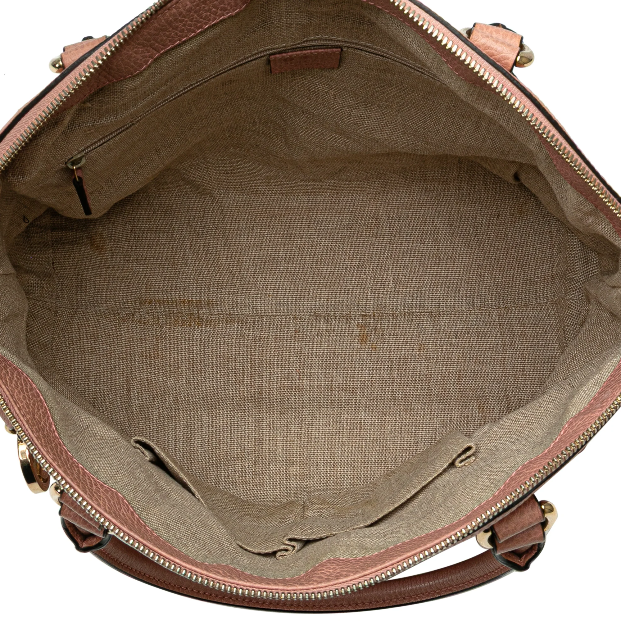 Gucci | Pre-Owned Medium Leather GG Charm Dome Satchel | Pink - Image 10