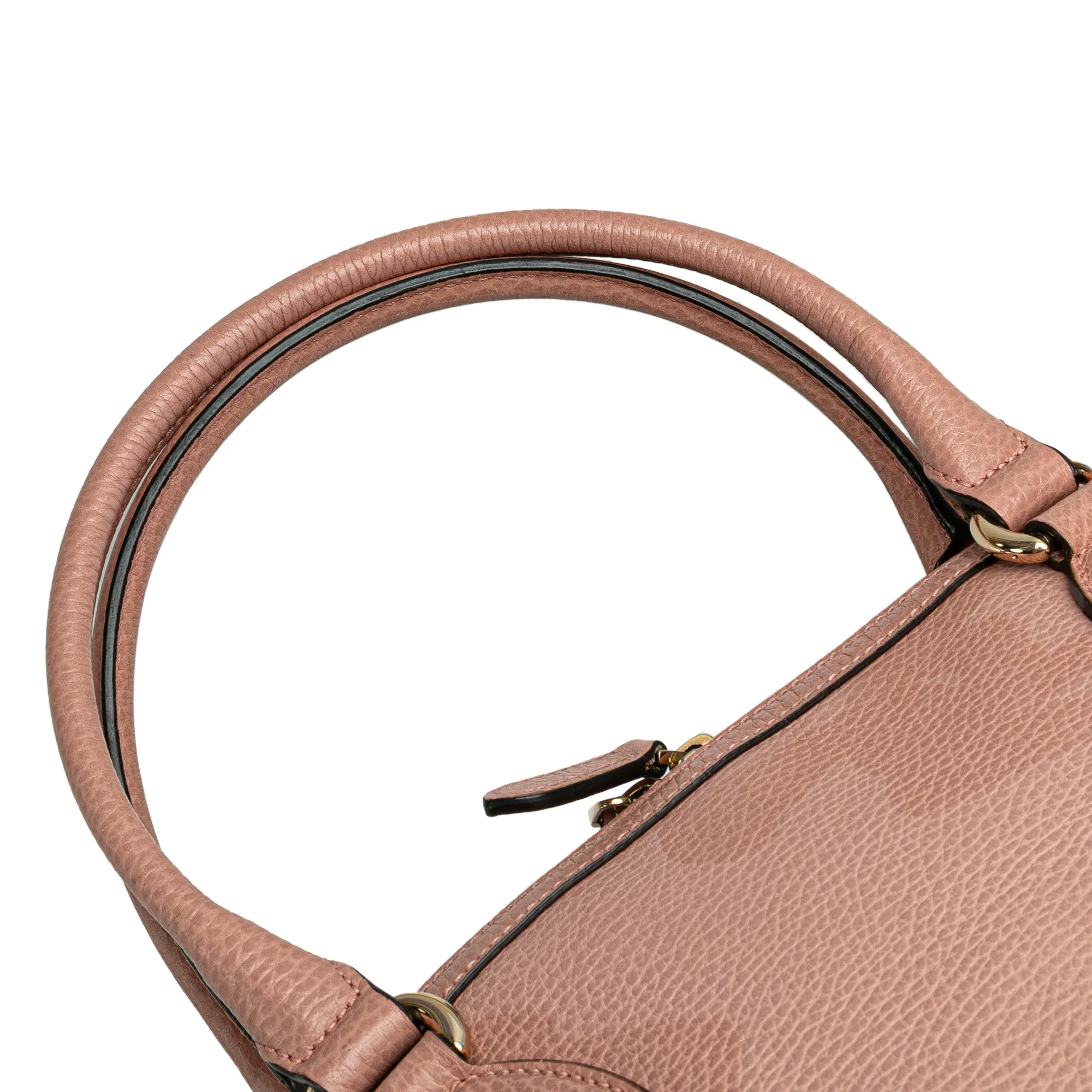 Gucci | Pre-Owned Medium Leather GG Charm Dome Satchel | Pink - Image 6