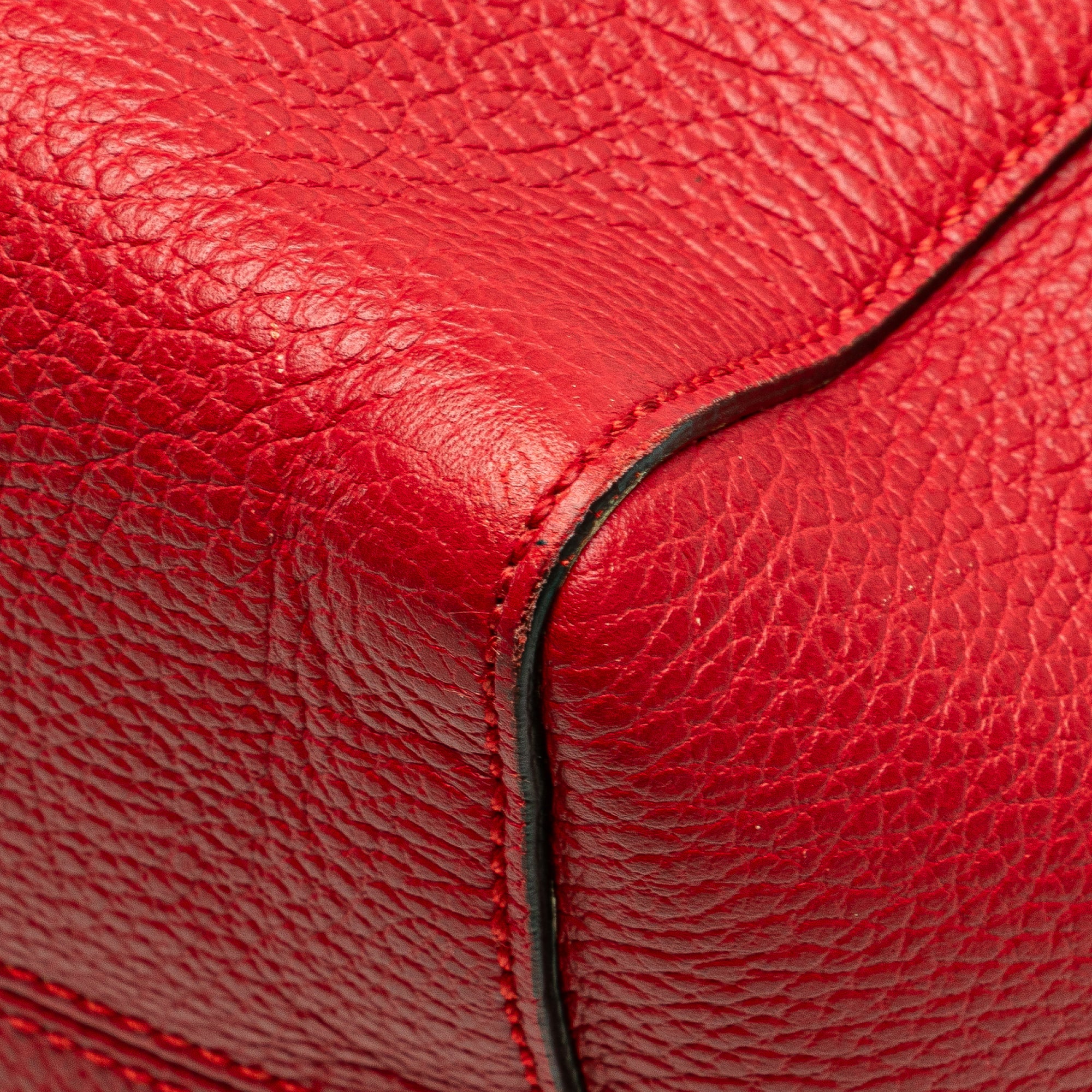 Gucci | Pre-Owned Medium Leather Swing Tote | Red - Image 10