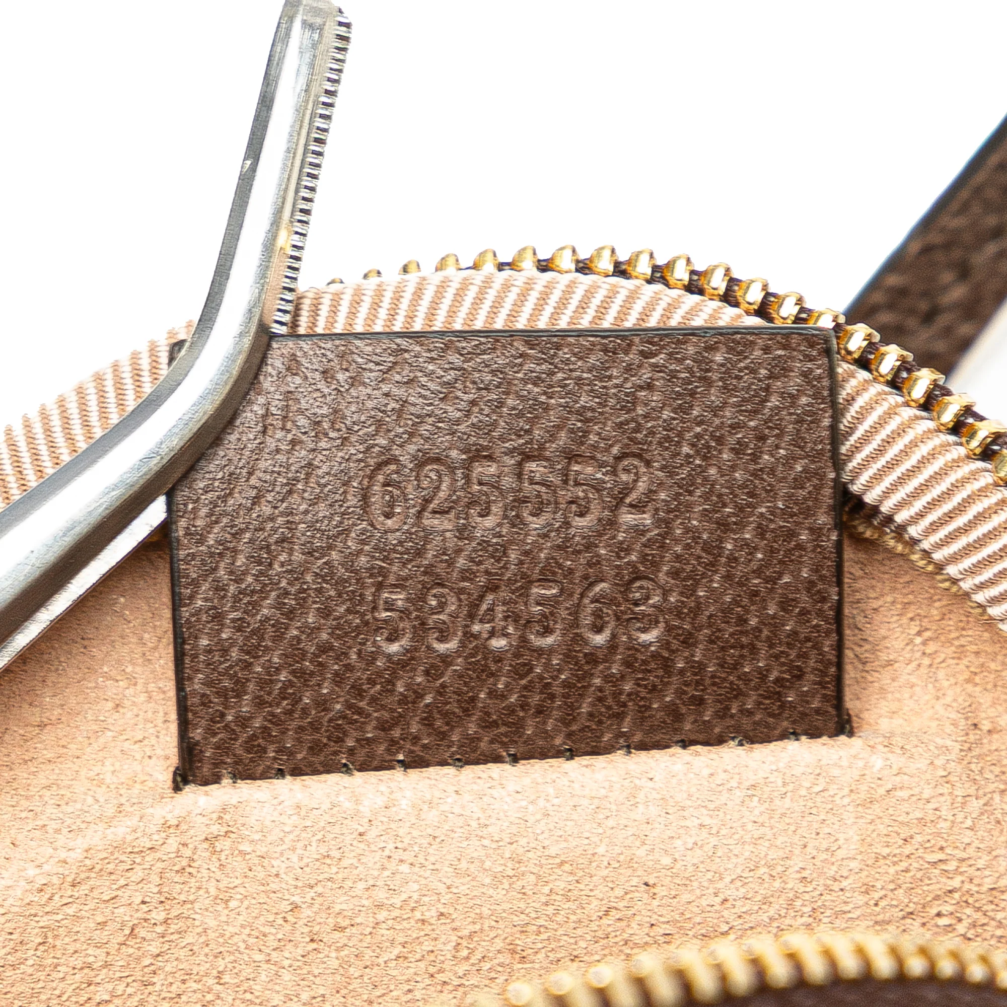 Gucci | Pre-Owned Mini GG Supreme Ophidia Round Neck Pouch | Beige - Image 9