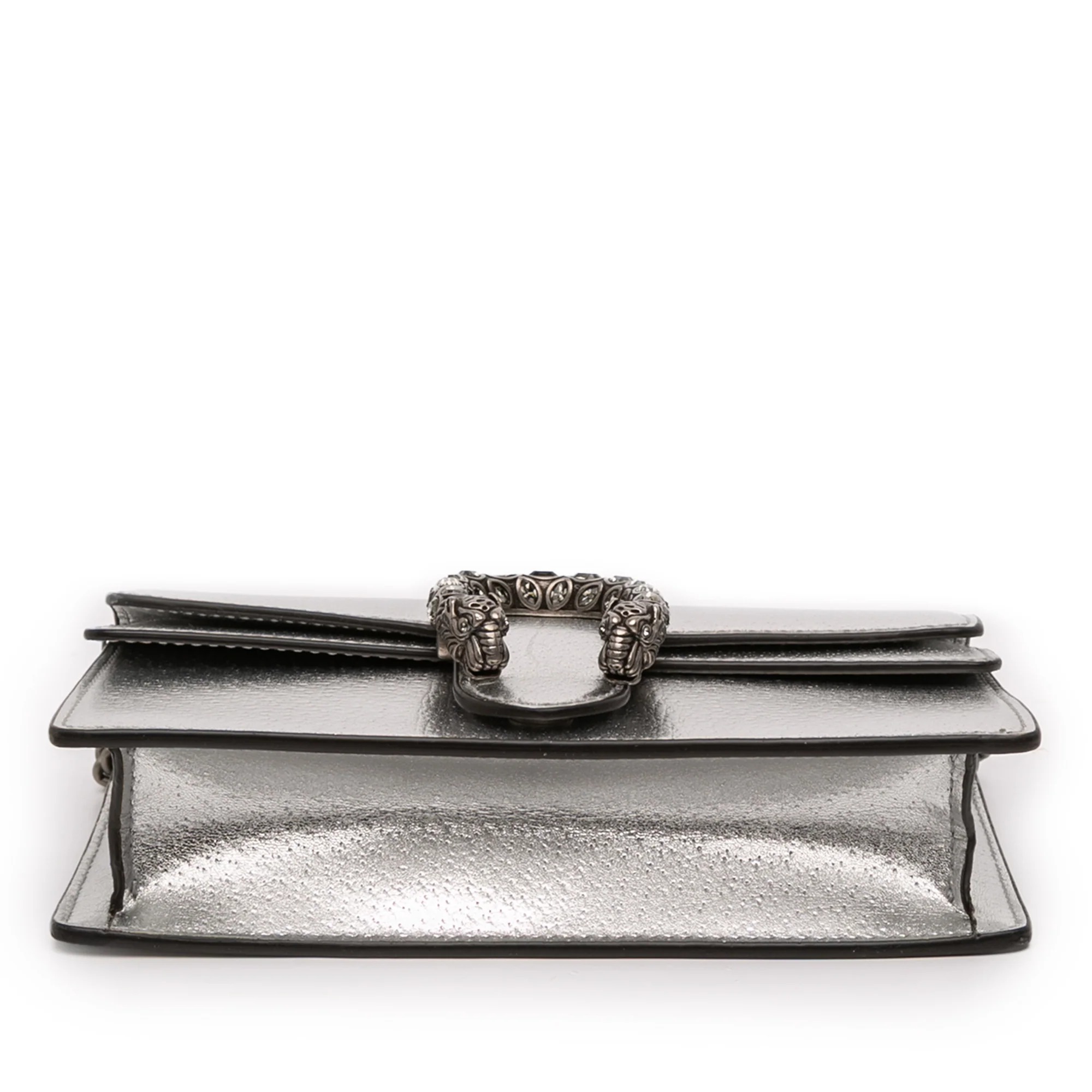 Gucci | Pre-Owned Mini Leather Dionysus Crossbody | Silver - Image 5