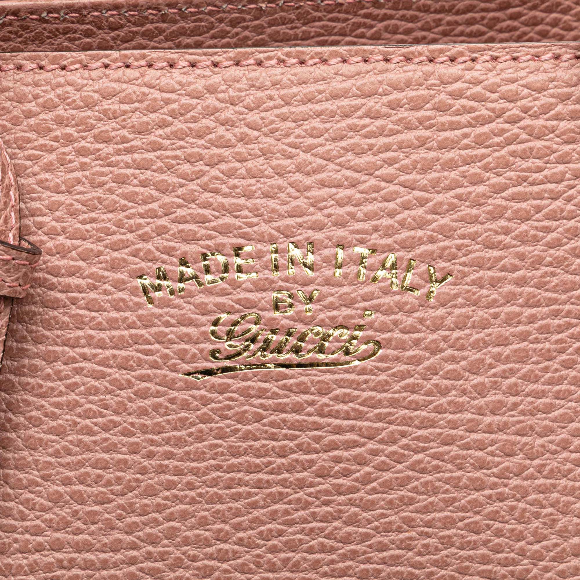 Gucci | Pre-Owned Mini Leather Swing Satchel | Pink - Image 12
