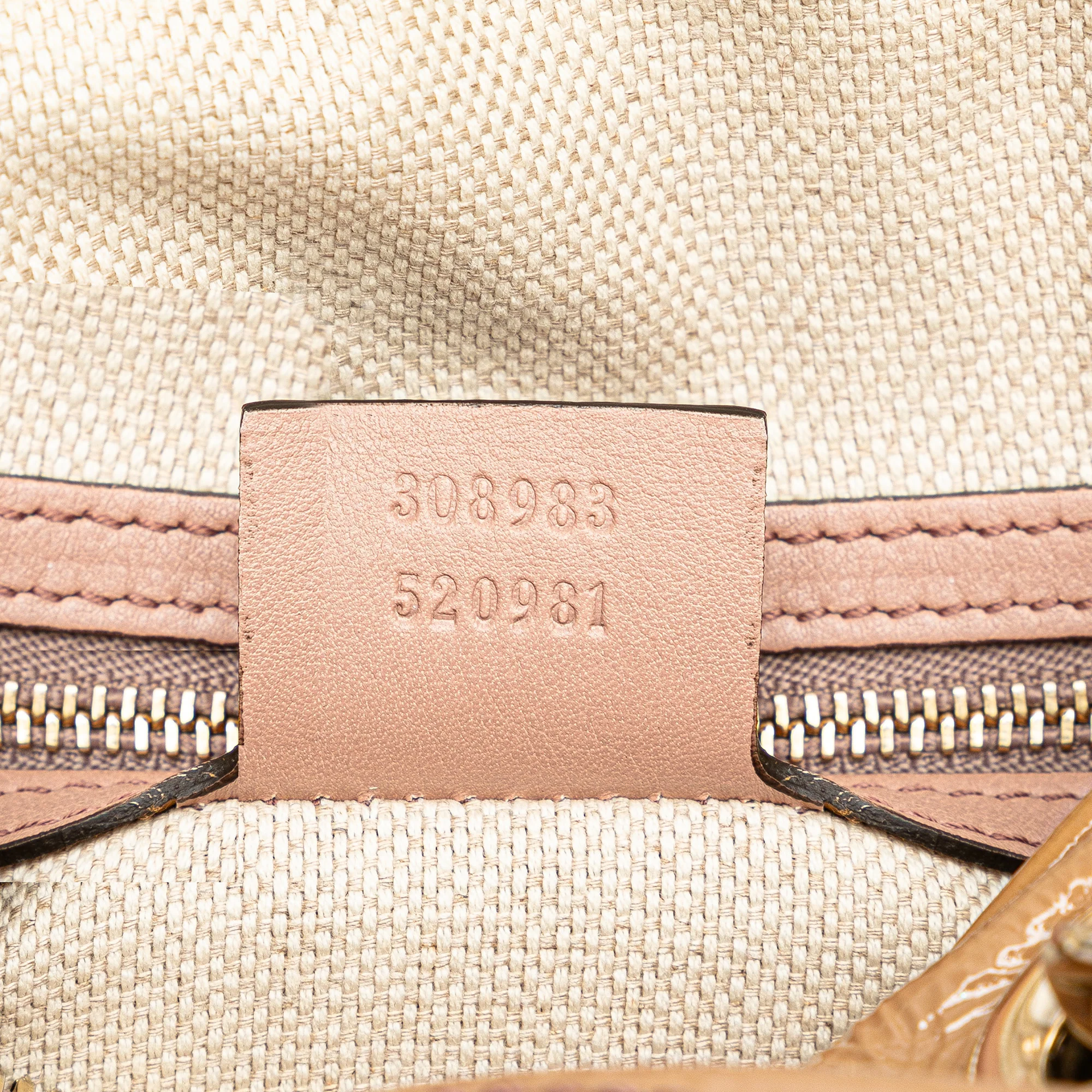 Gucci | Pre-Owned Patent Soho Chain Shoulder Bag | Brown/Light Brown - Image 6