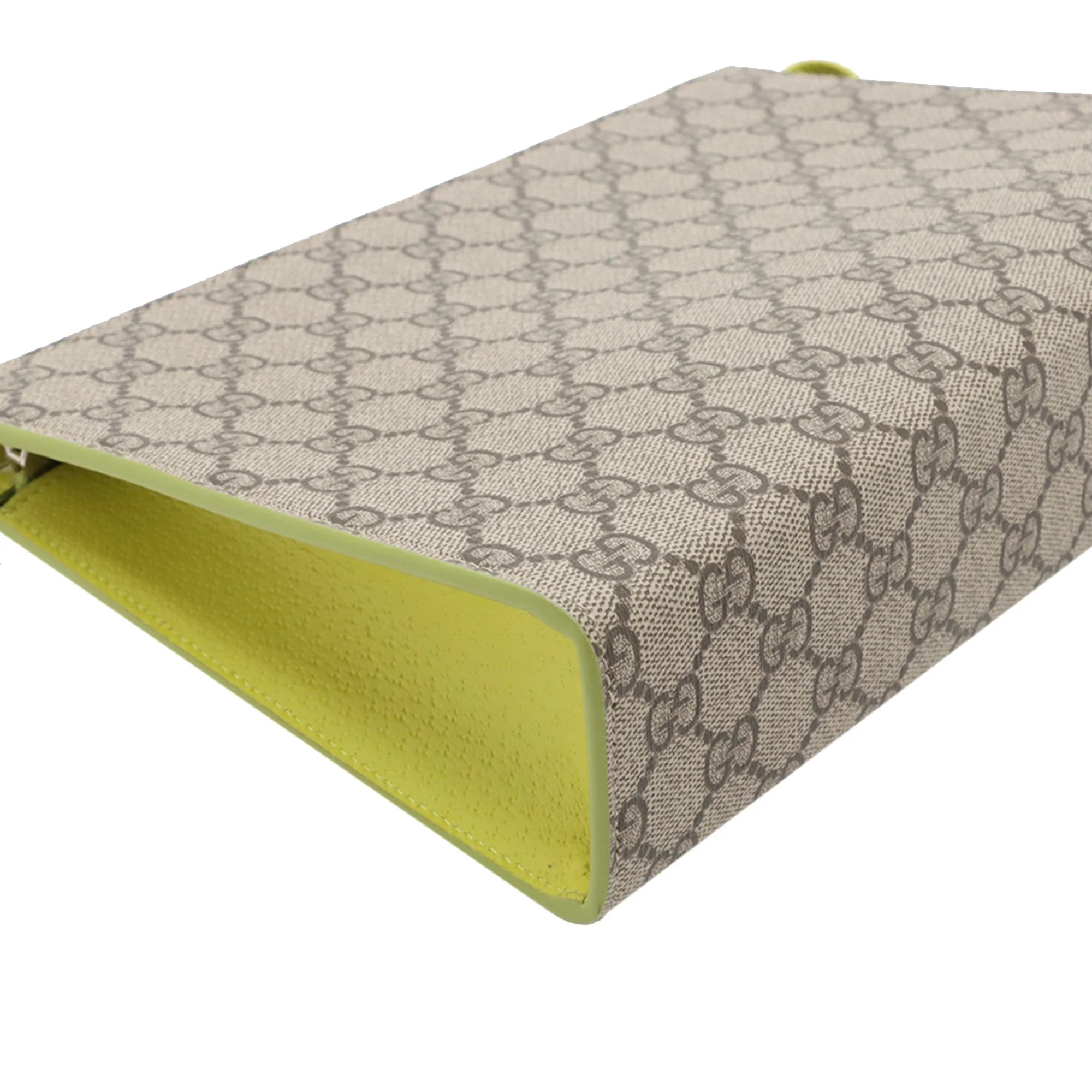 Gucci | Pre-Owned Small Bicolor GG Supreme Pouch | Beige - Image 9