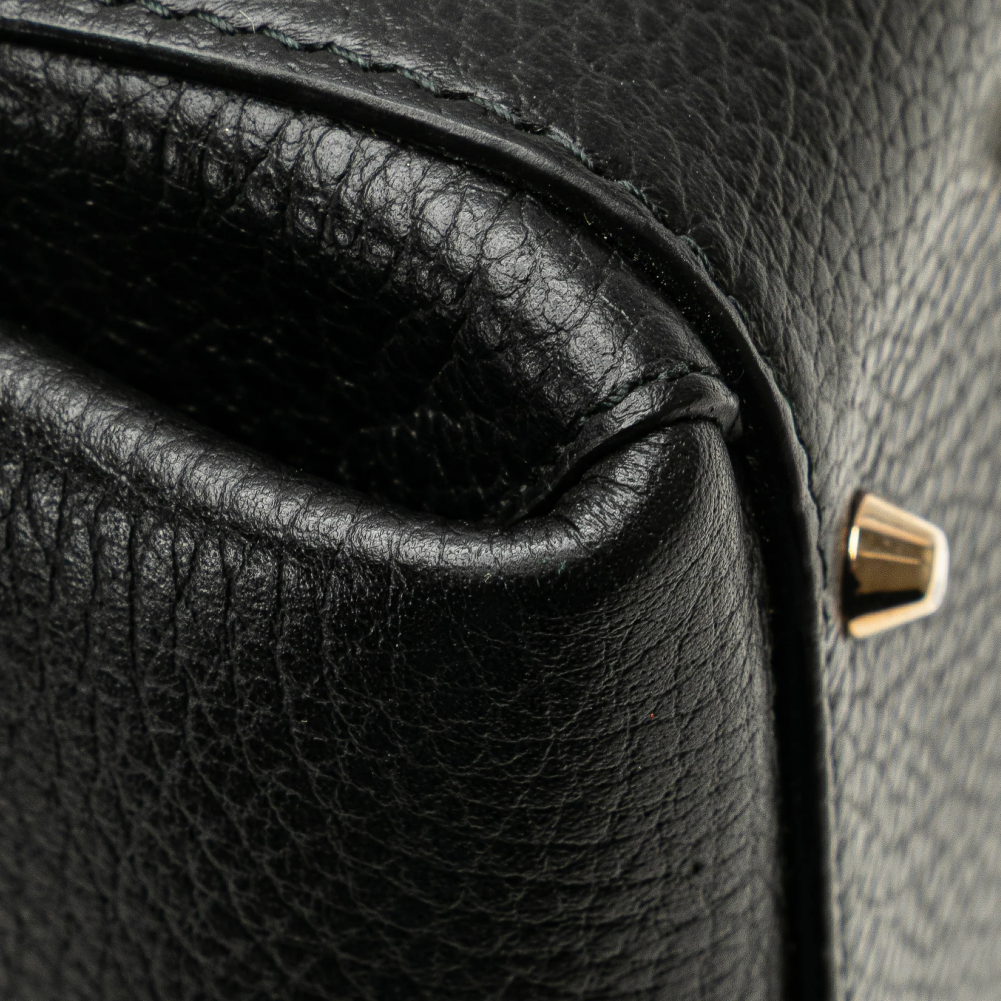 Gucci | Pre-Owned Small Dollar Calf Interlocking G Satchel | Black - Image 3