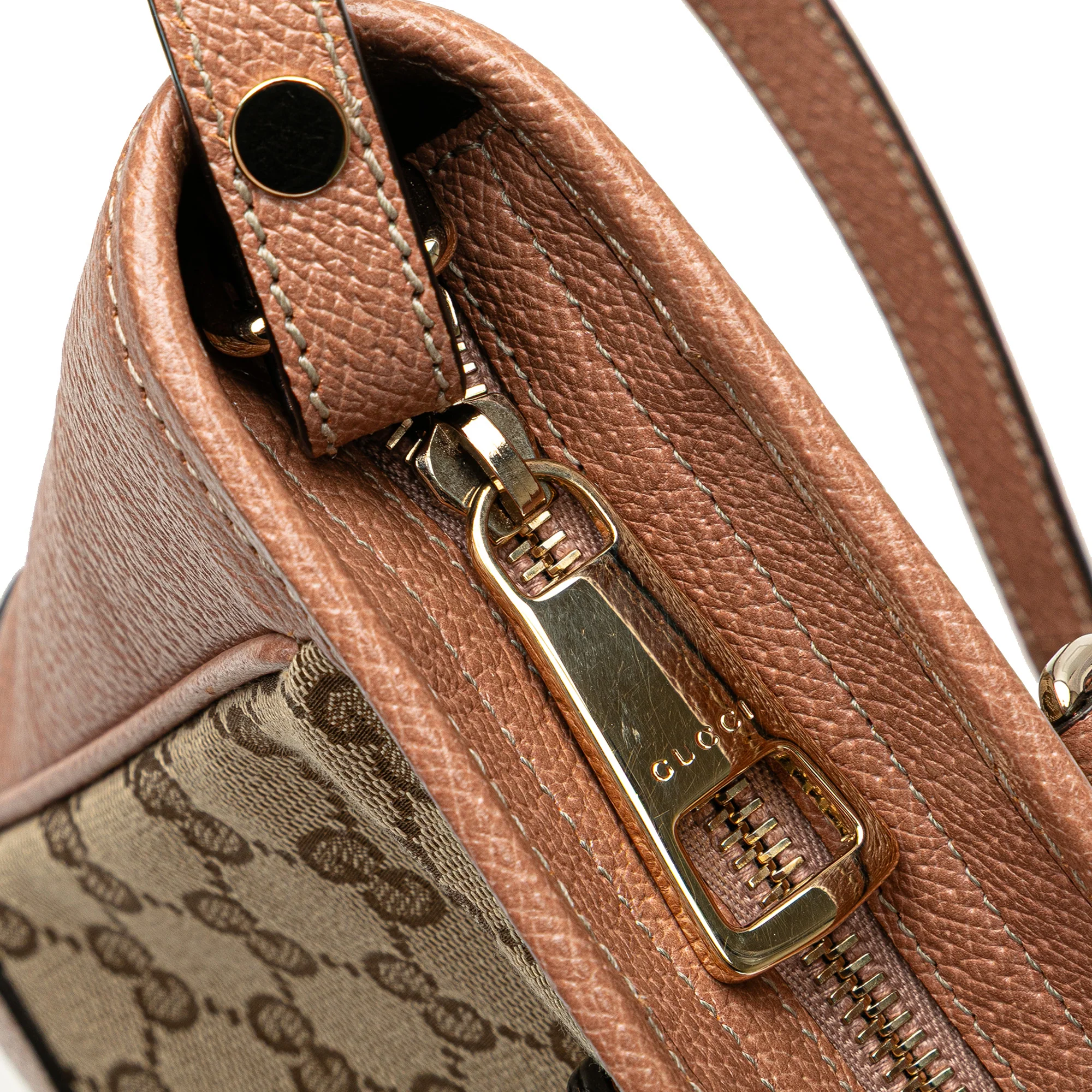 Gucci | Pre-Owned Small GG Canvas Bree Satchel | Beige - Image 11