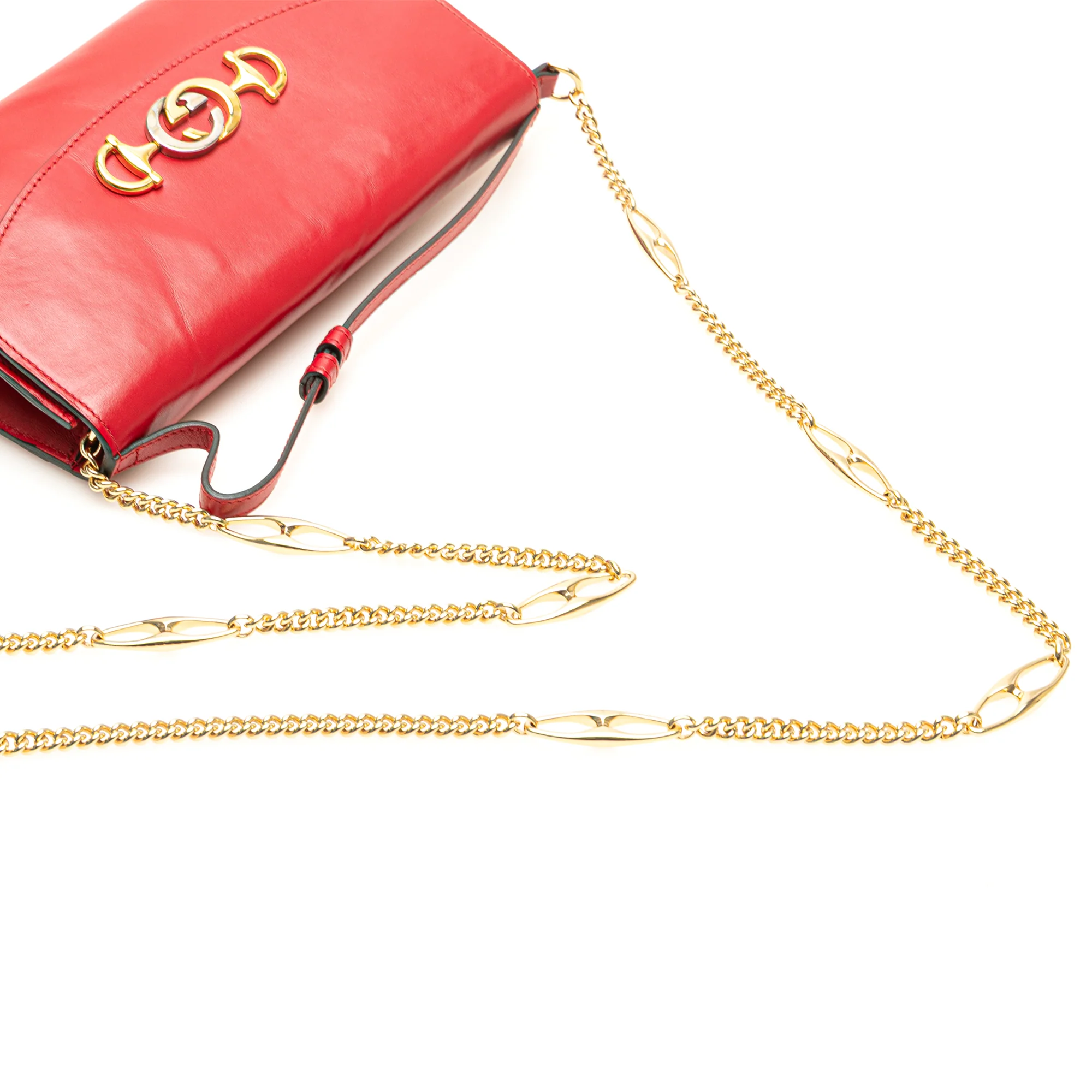 Gucci | Pre-Owned Small Leather Zumi Satchel | Red - Image 4