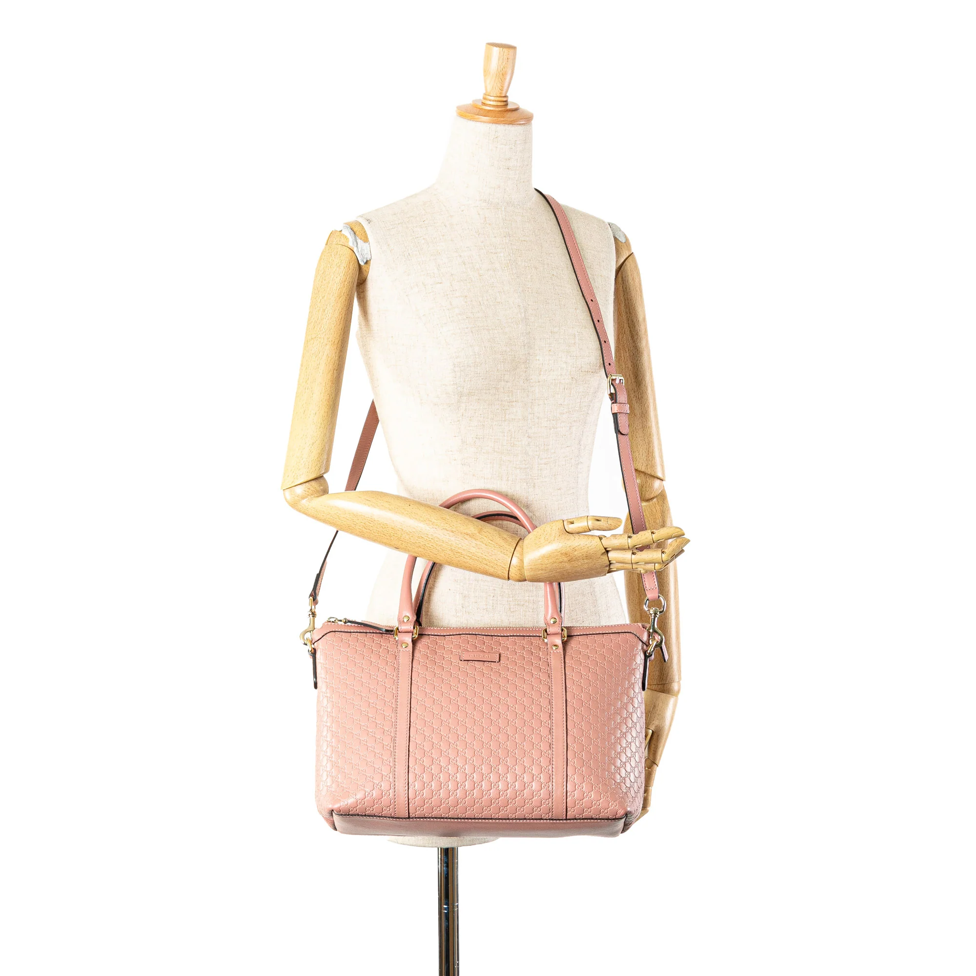 Gucci | Pre-Owned Small Microguccissima Joy Satchel | Pink - Image 2