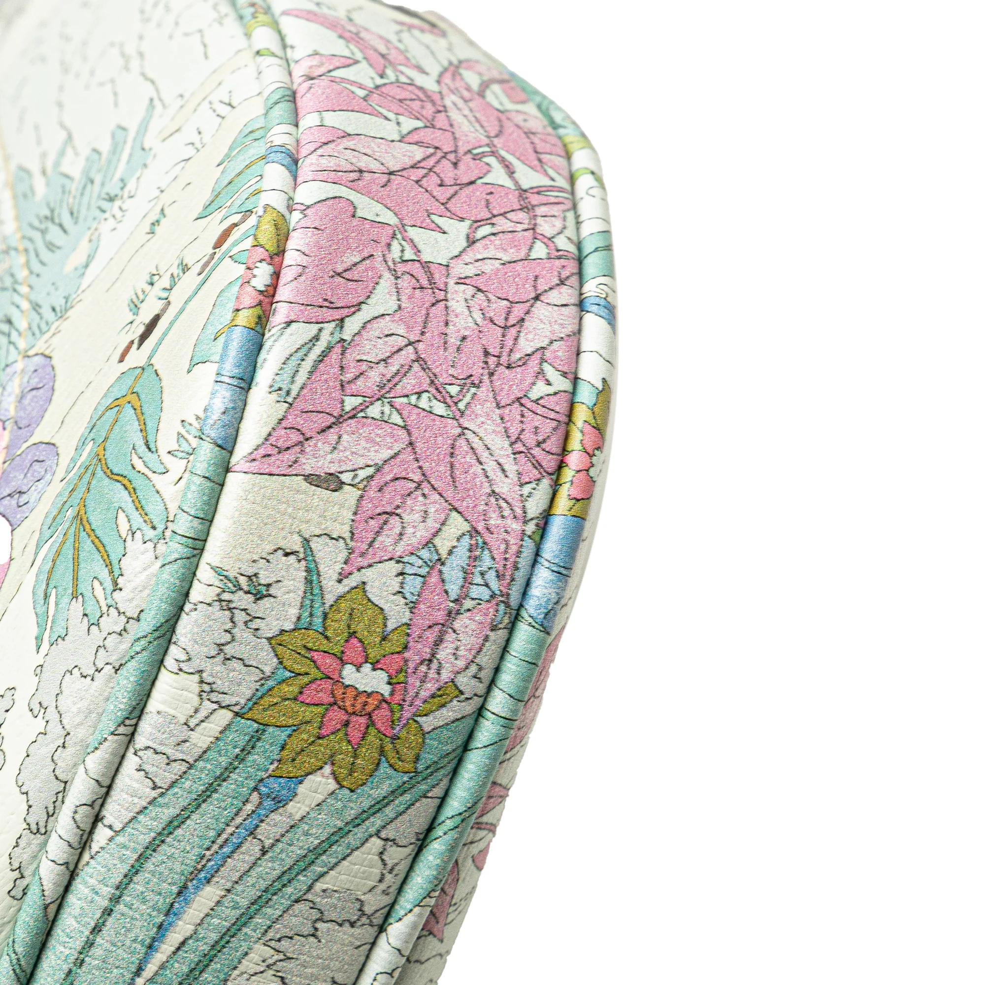 Gucci | Pre-Owned Yuko Higuchi Small Calfskin Floral Print Jackie 1961 | White - Image 12