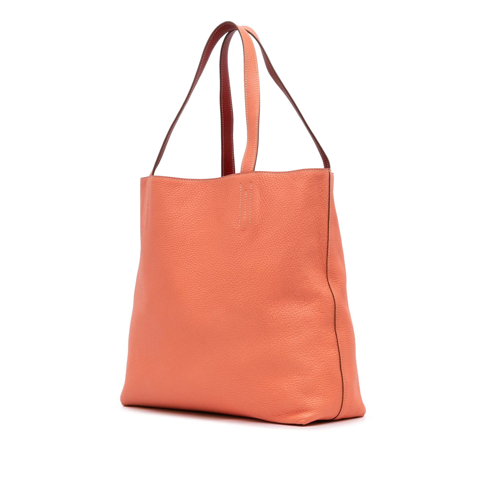 Hermes | Pre-Owned Clemence Double Sens 36 | Pink/Salmon - Image 2