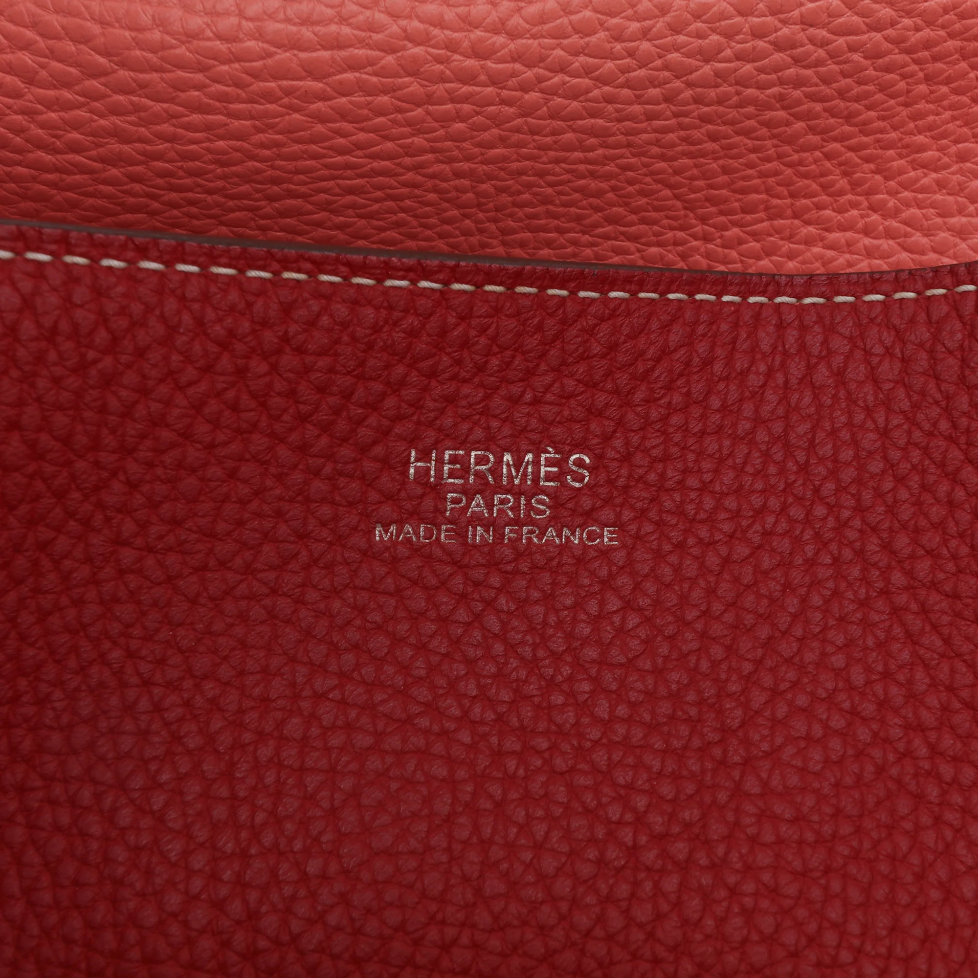 Hermes | Pre-Owned Clemence Double Sens 36 | Pink/Salmon - Image 5