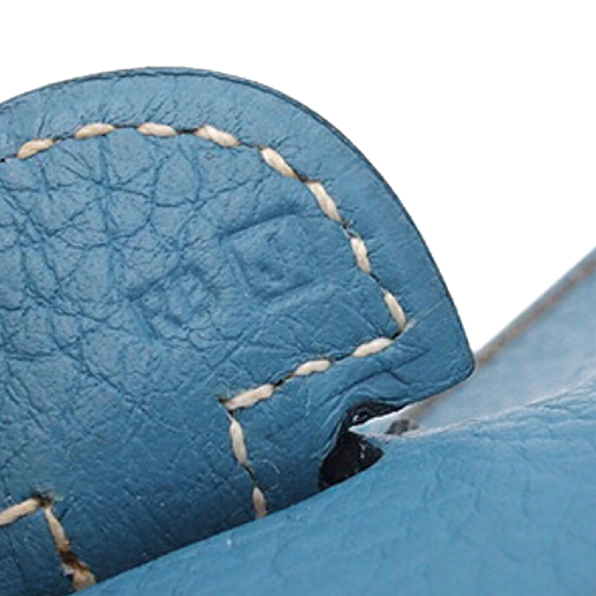 Hermes | Pre-Owned Clemence Evelyne GM | Blue/Denim - Image 16