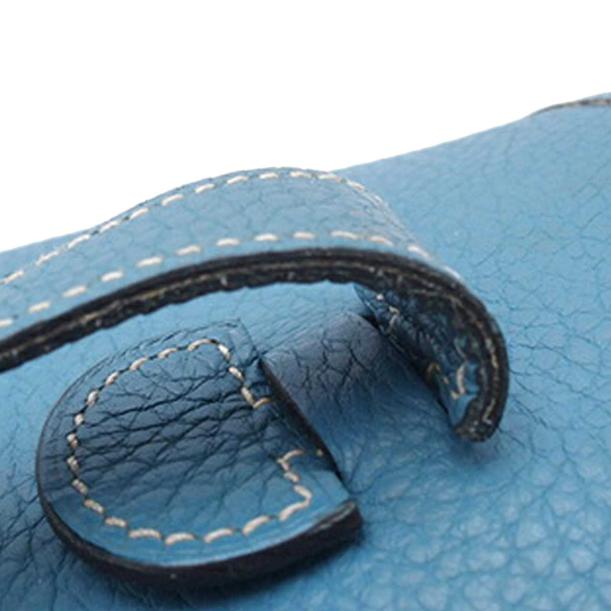 Hermes | Pre-Owned Clemence Evelyne GM | Blue/Denim - Image 19