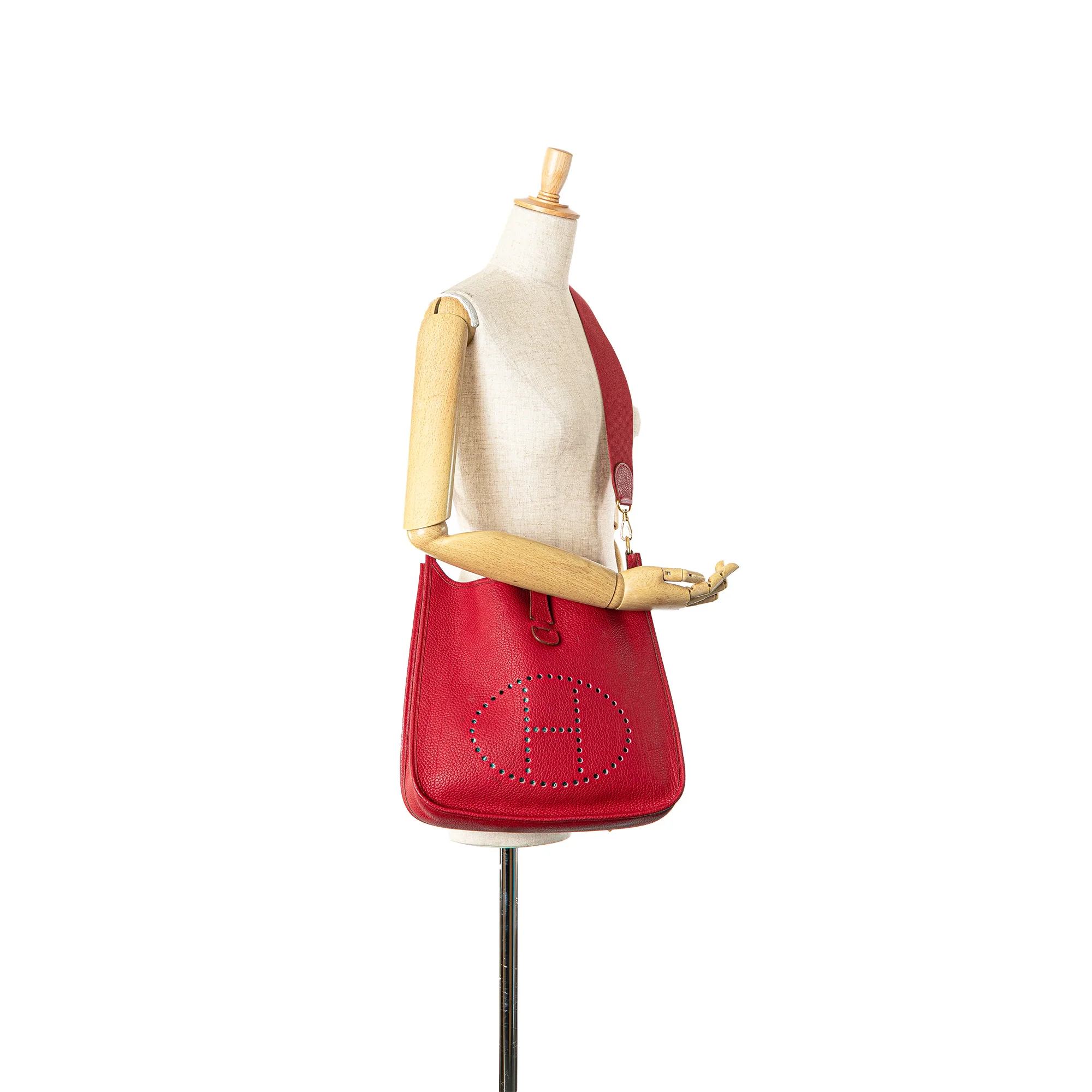 Hermes | Pre-Owned Clemence Evelyne I 33 - I | Red - Image 7